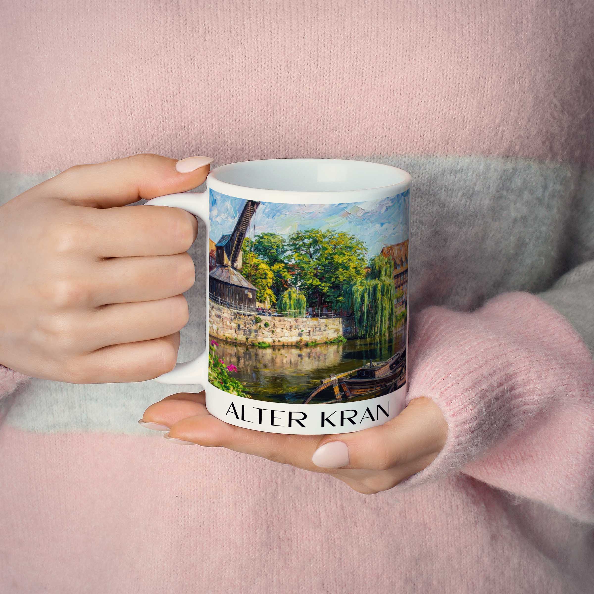 alter-kran-lüneburg-deutschland-kaffeebecher-oil-painting-oelgemaelde
