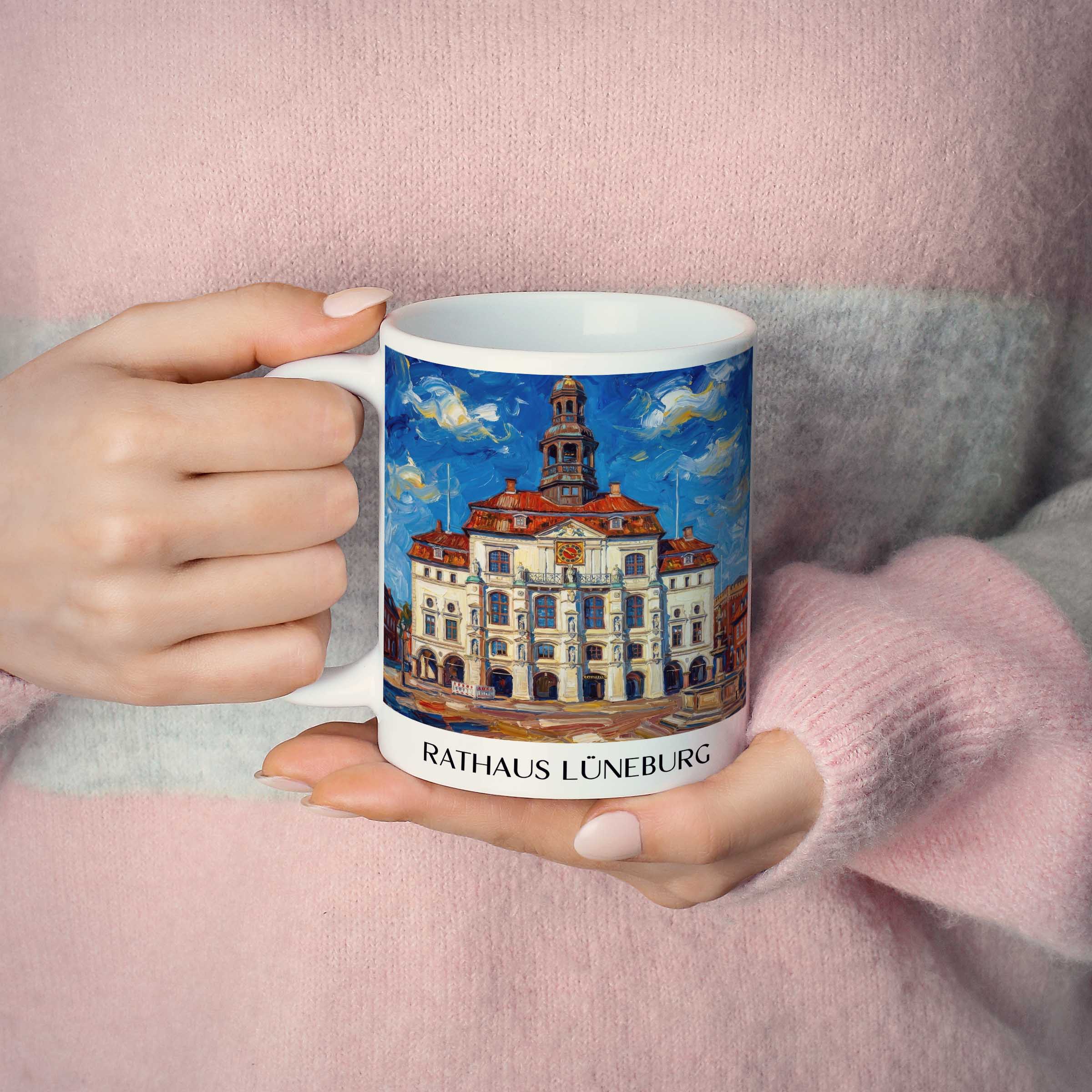 rathaus-lüneburg-deutschland-kaffeebecher-oil-painting-oelgemaelde