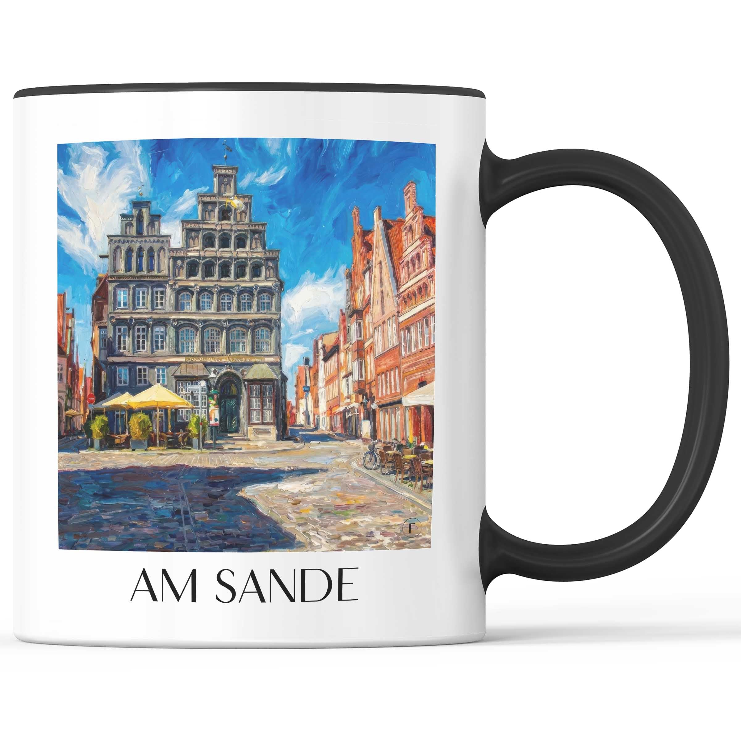 am-sande-lüneburg-deutschland-kaffeebecher-oil-painting-oelgemaelde