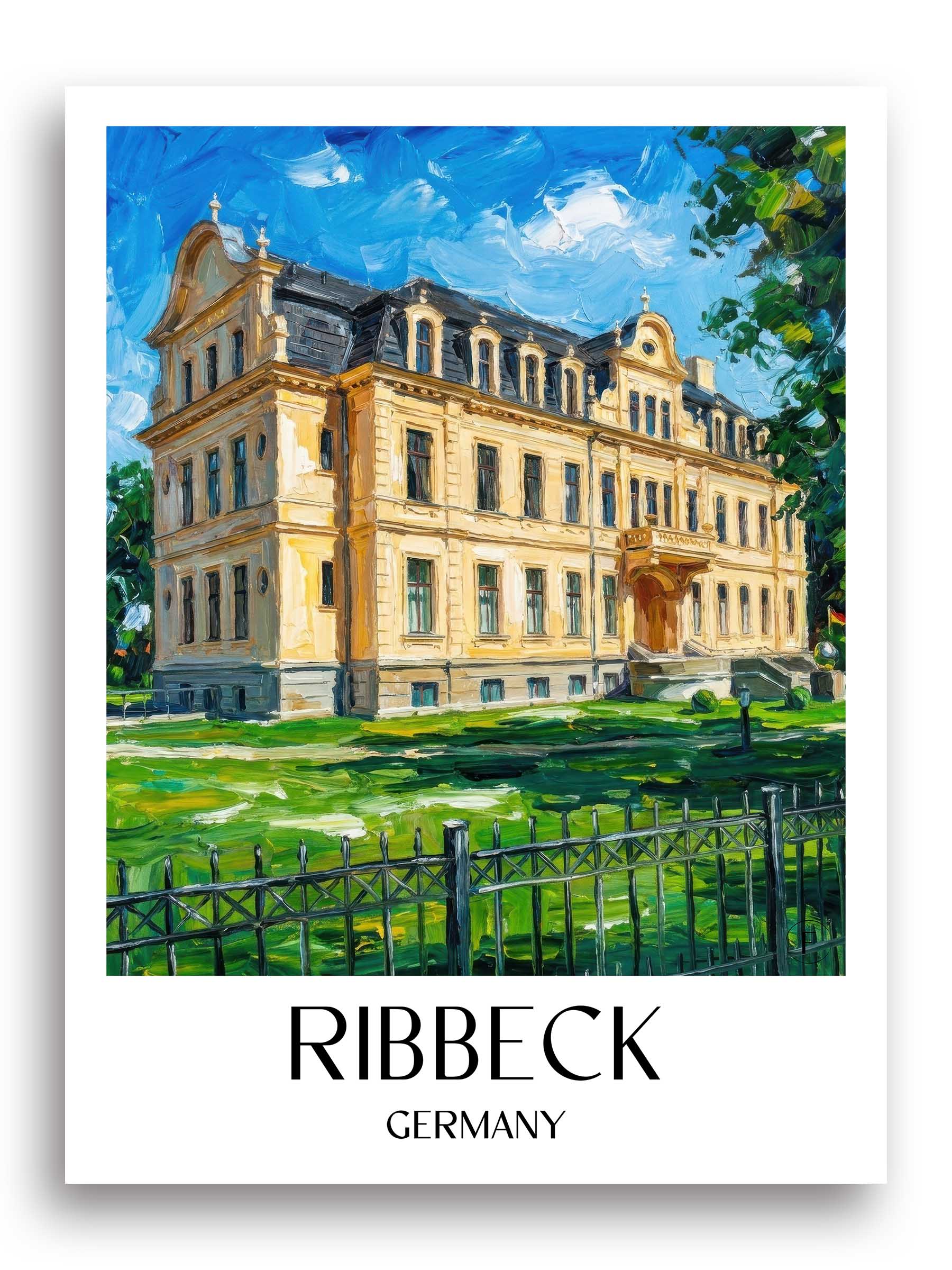 Ribbeck Poster - Brandenburg - Deutschland Kunstdruck - Ölgemälde von A4 bis A1