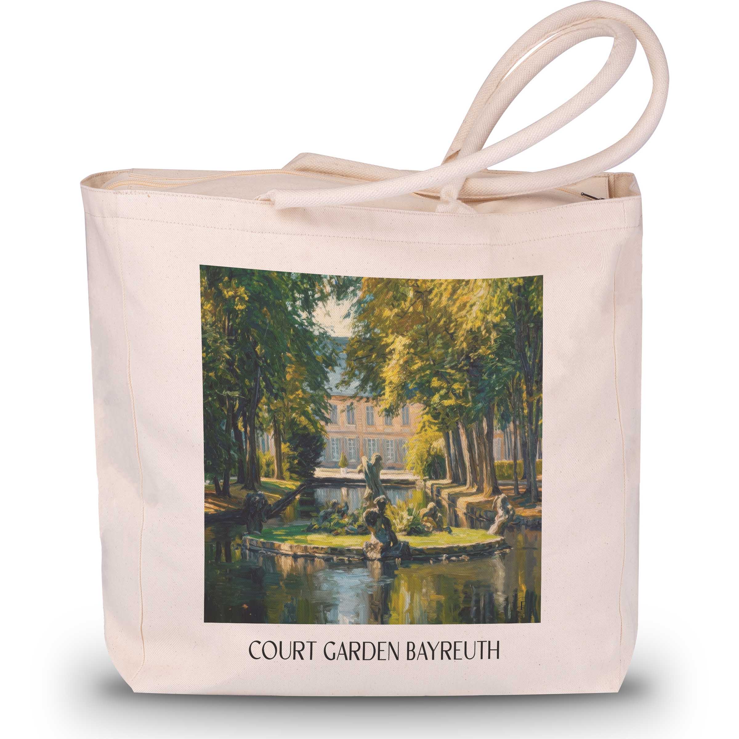 Hofgarten Shopping Tasche - Bayreuth - Deutschland Tote Bag - Einkaufstasche im Ölgemälde Stil