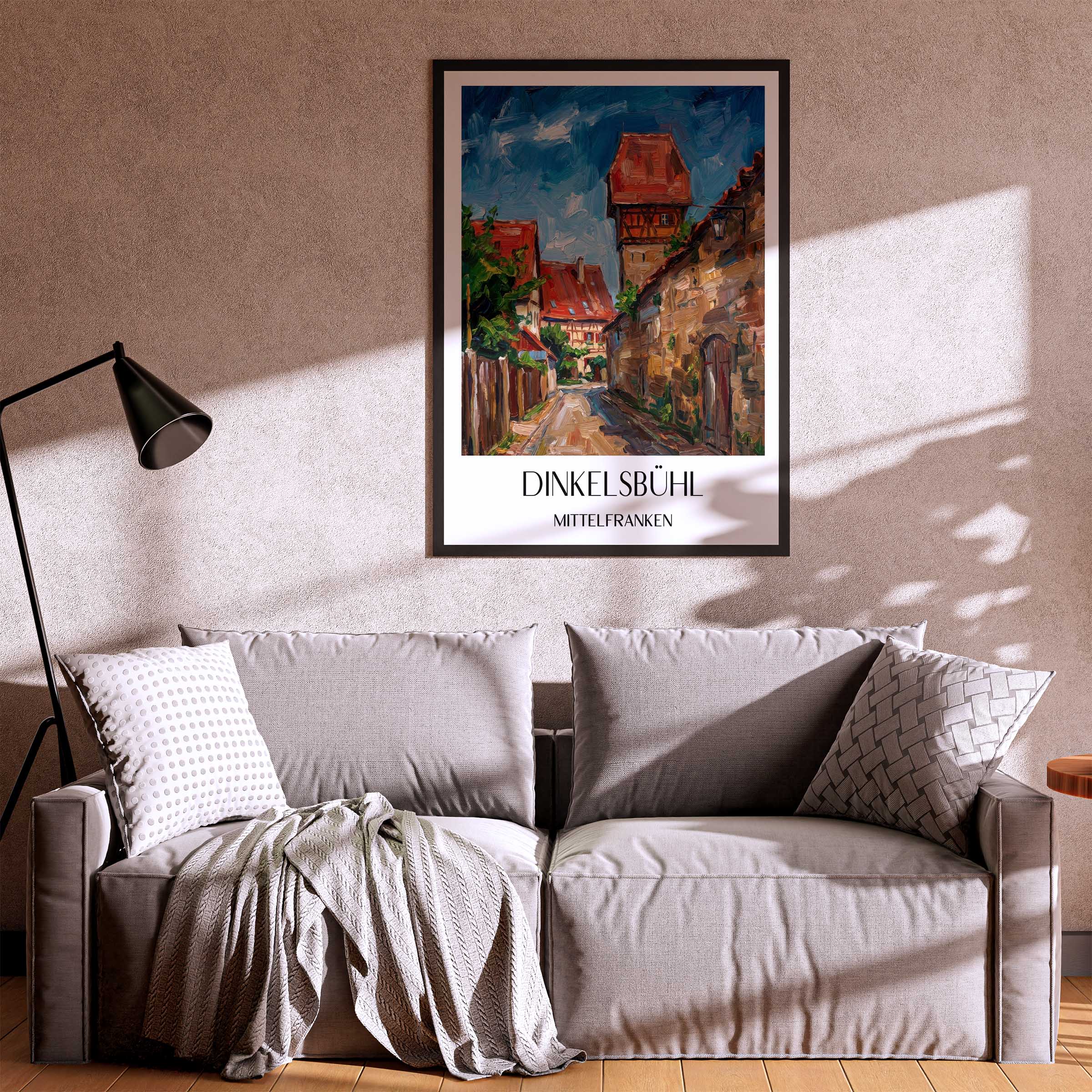 dinkelsbühl-mittelfranken-deutschland-poster-oil-painting-oelgemaelde