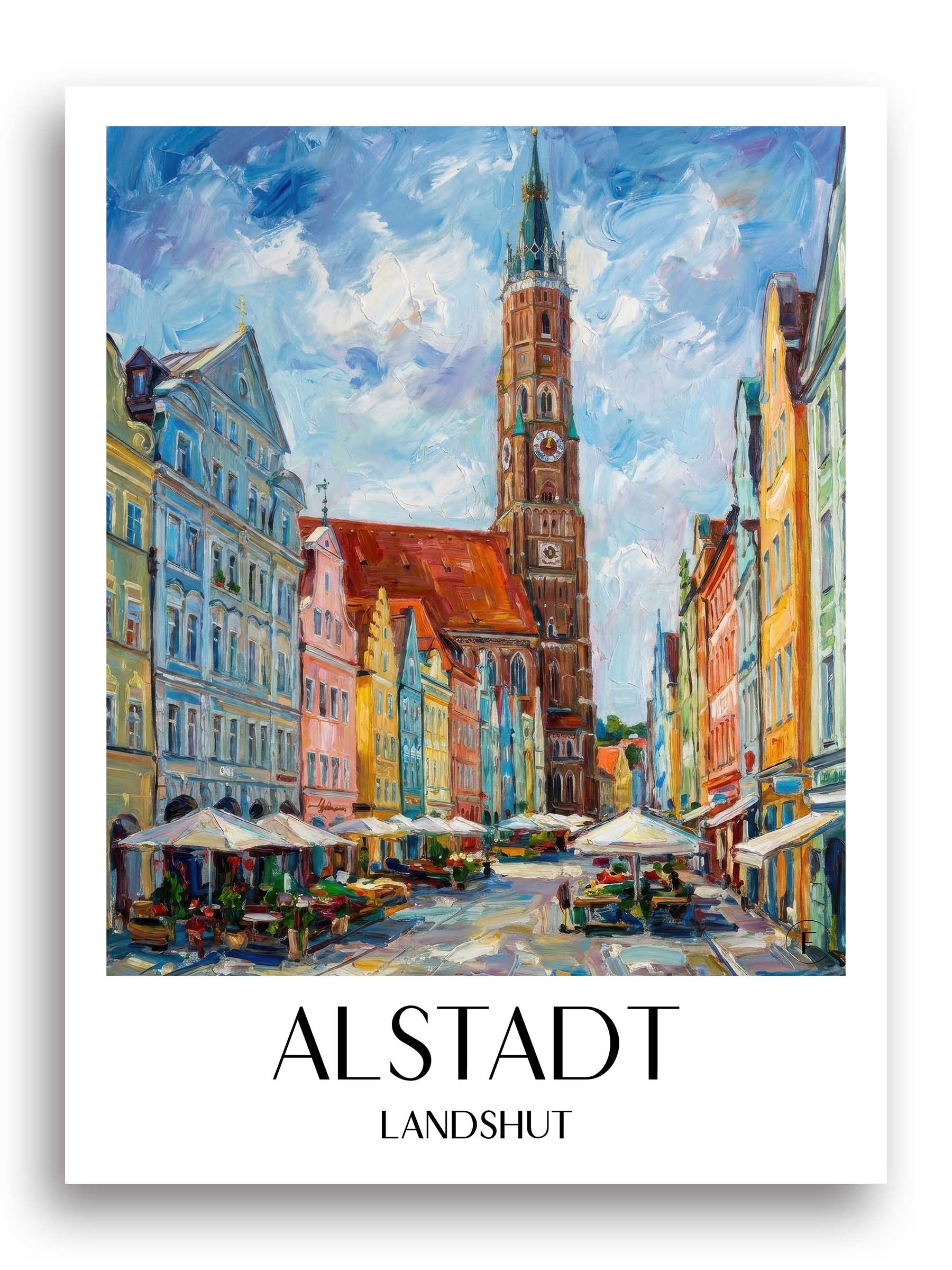 alstadt-landshut-deutschland-poster-oil-painting-oelgemaelde