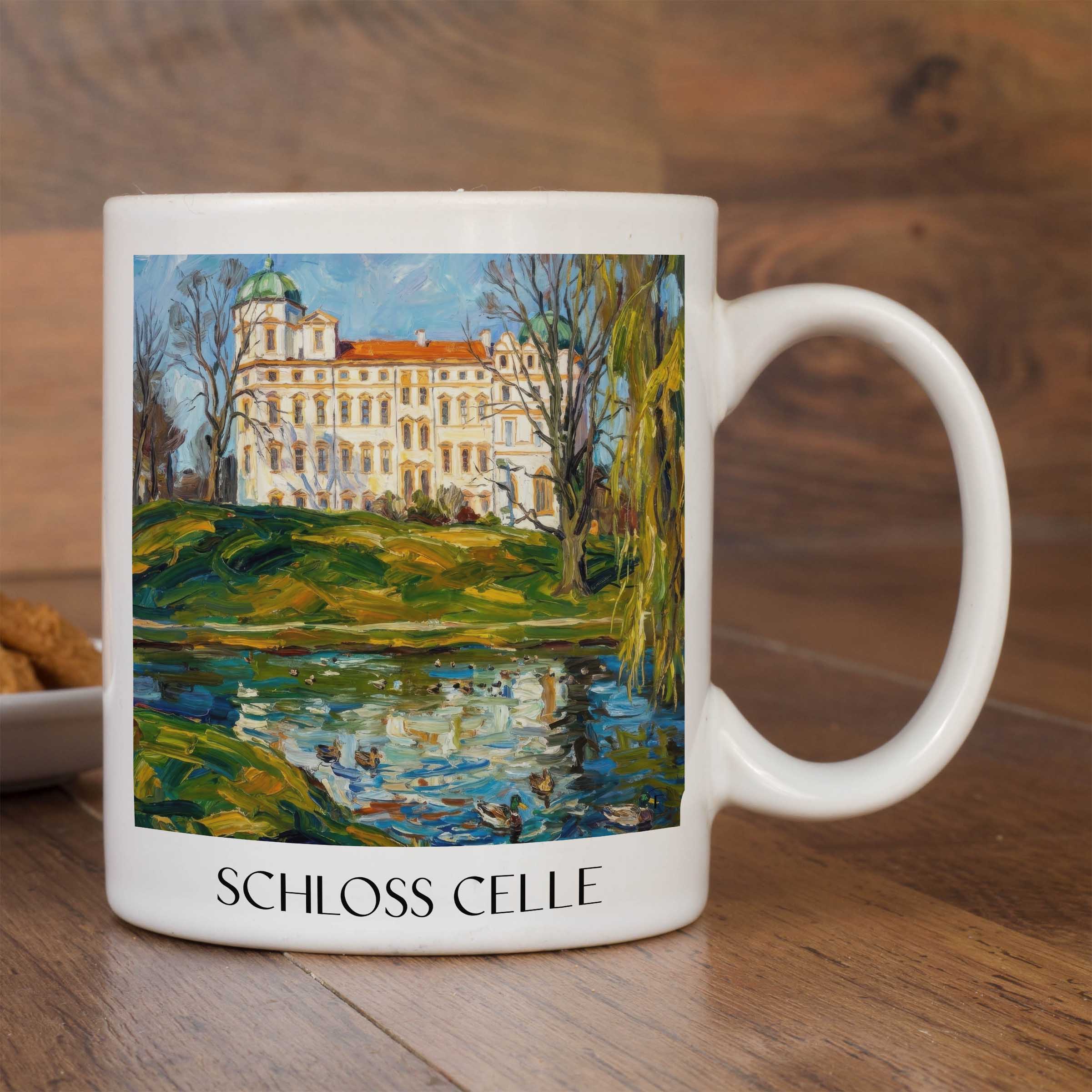 schloss-celle-niedersachsen-deutschland-kaffeebecher-oil-painting-oelgemaelde