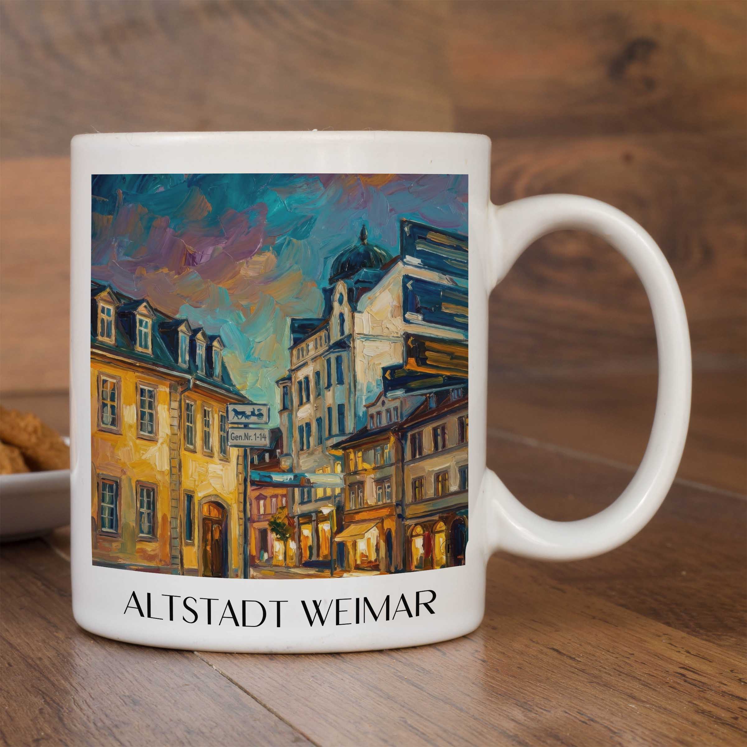 altstadt-weimar-deutschland-kaffeebecher-oil-painting-oelgemaelde