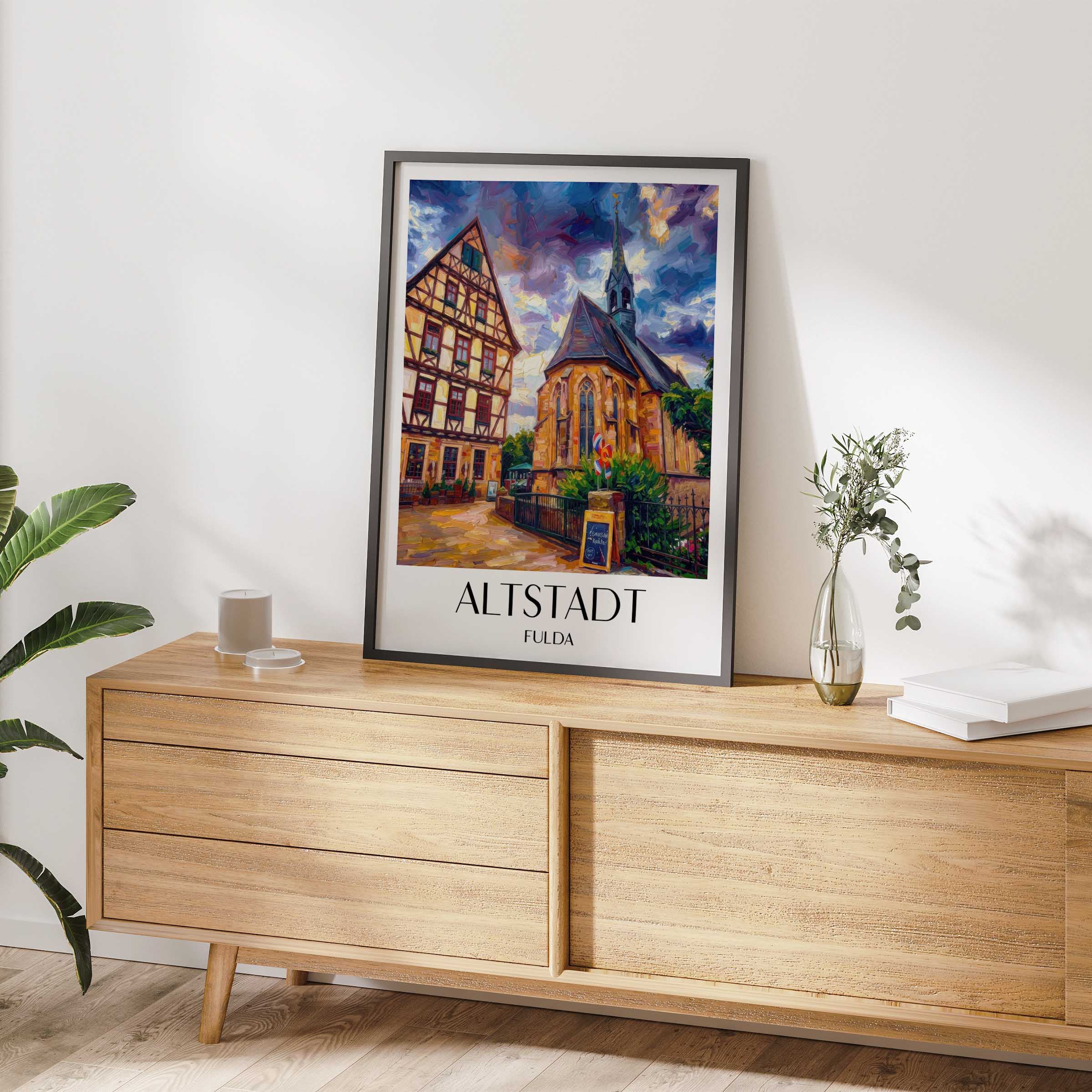 altstadt-fulda-deutschland-poster-oil-painting-oelgemaelde
