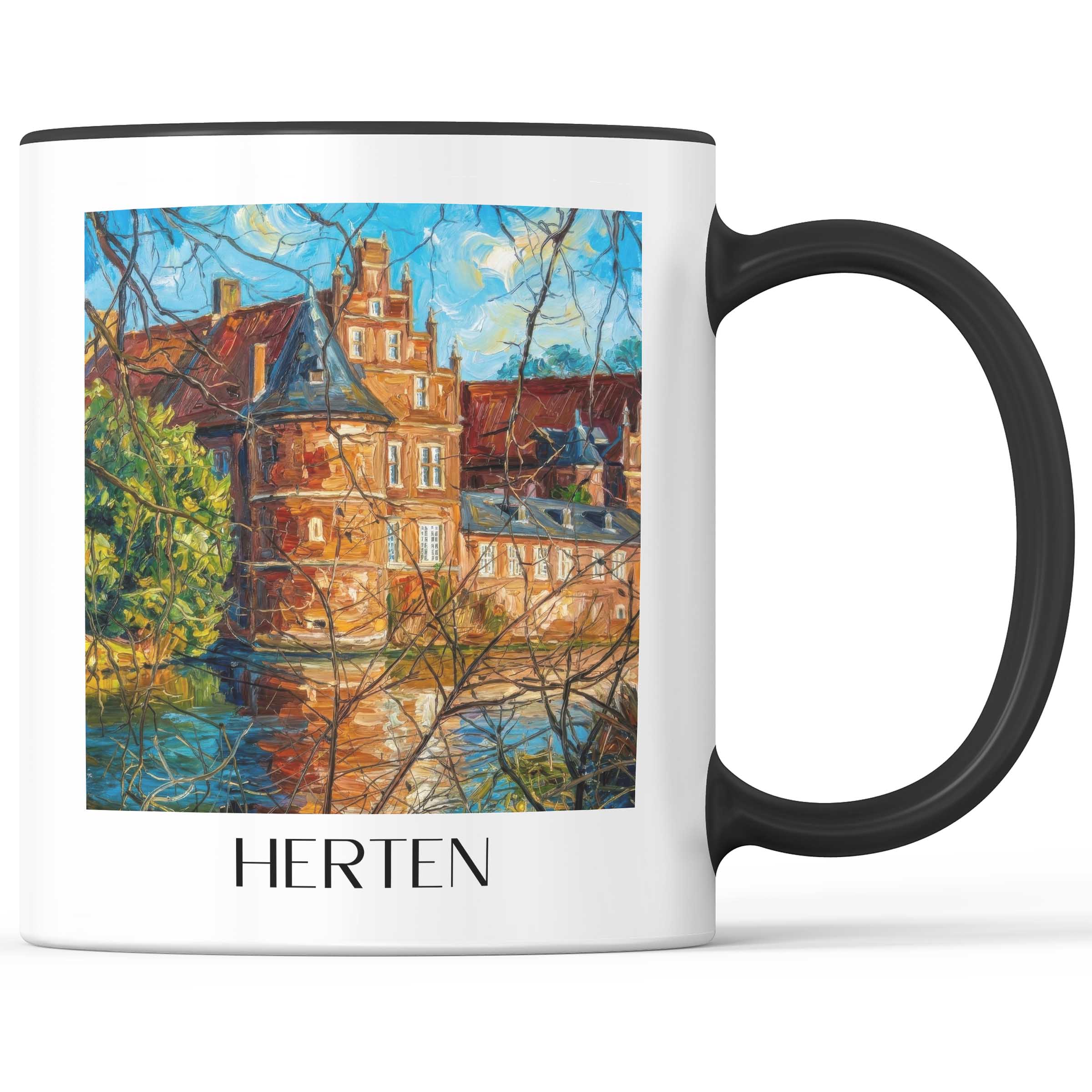 herten-ruhrgebiet-deutschland-kaffeebecher-oil-painting-oelgemaelde