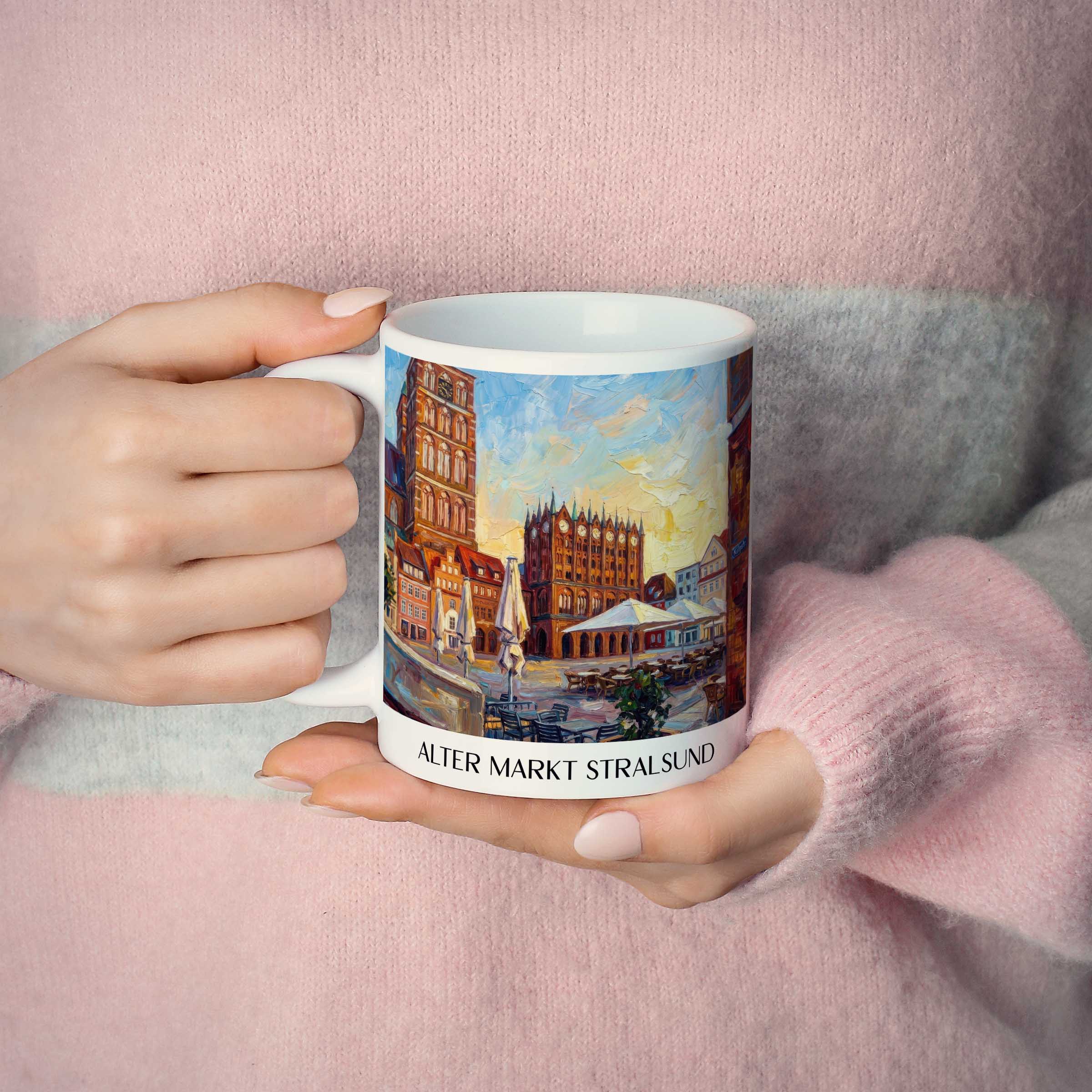 alter-markt-stralsund-deutschland-kaffeebecher-oil-painting-oelgemaelde