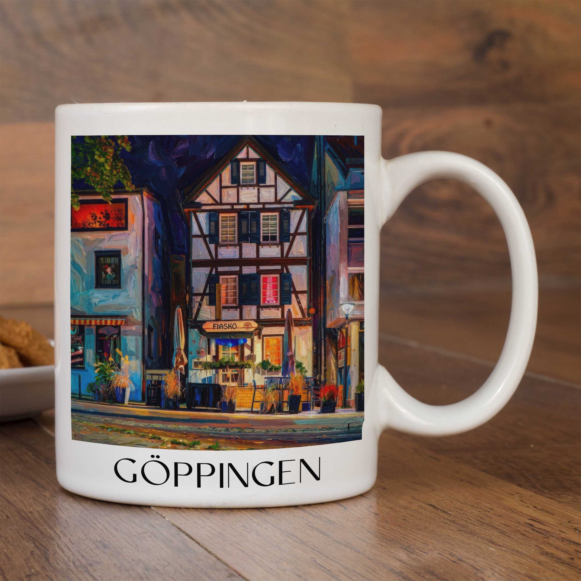 göppingen-württemberg-deutschland-kaffeebecher-oil-painting-oelgemaelde