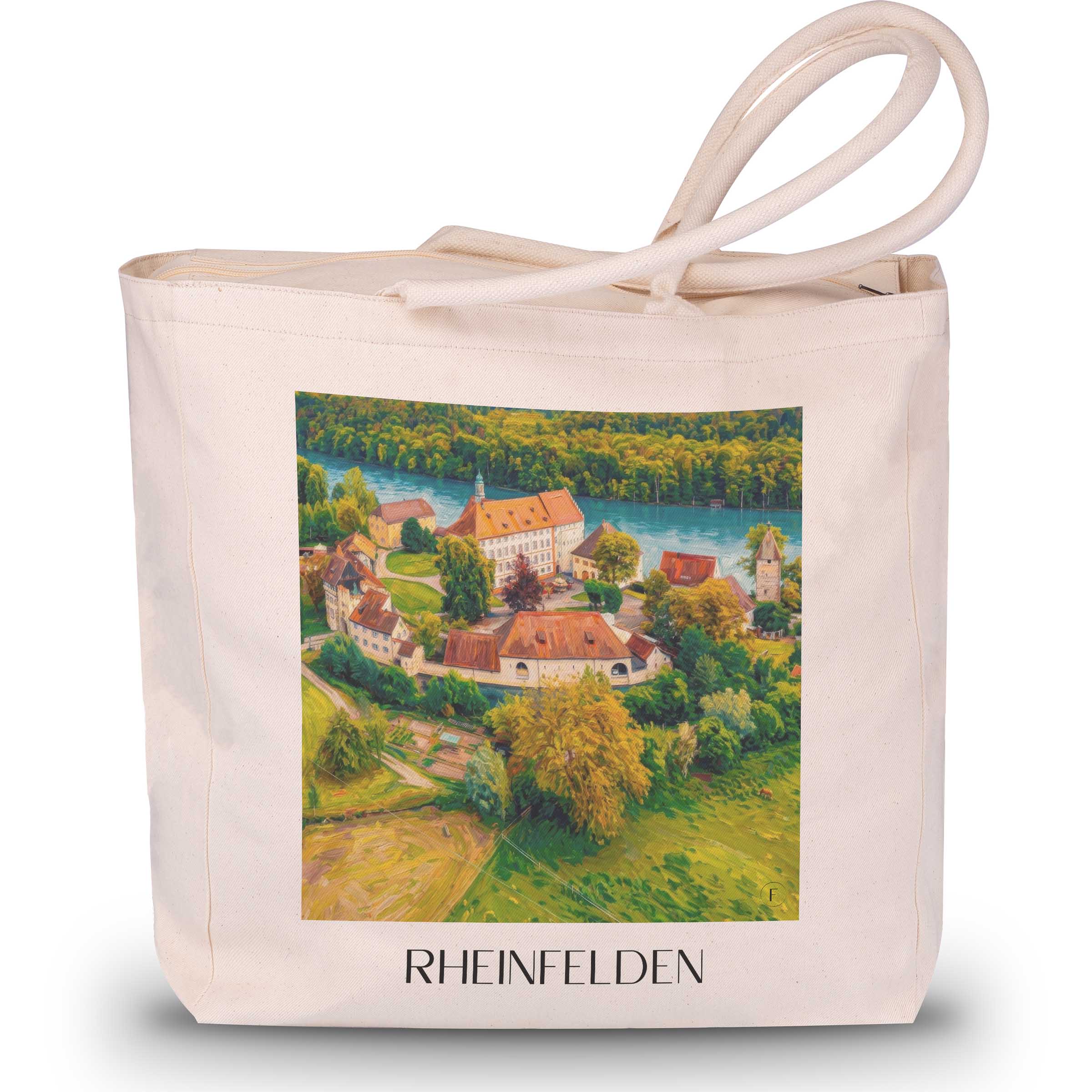 Rheinfelden Shopping Tasche - Baden-Württemberg - Deutschland Tote Bag - Einkaufstasche im Ölgemälde Stil