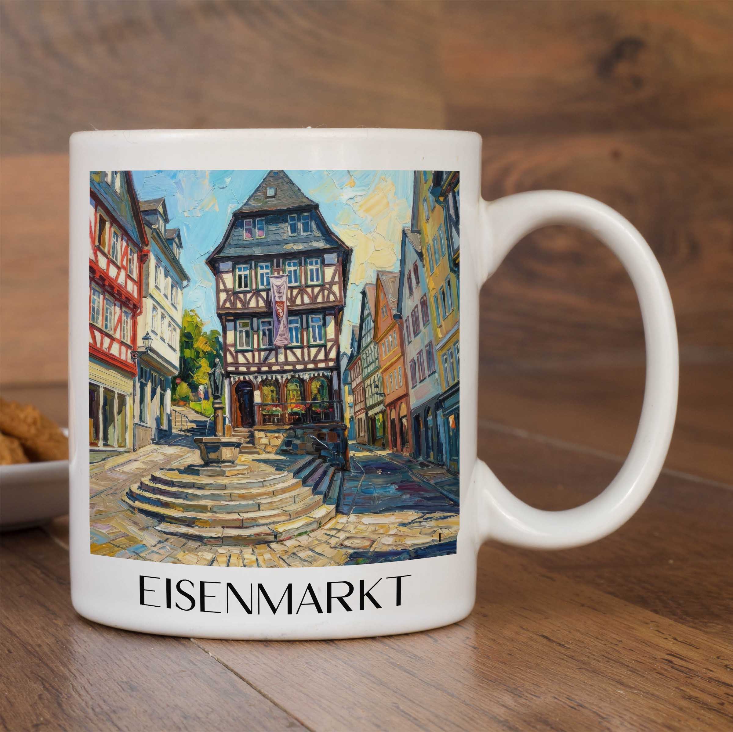 eisenmarkt-wetzlar-deutschland-kaffeebecher-oil-painting-oelgemaelde