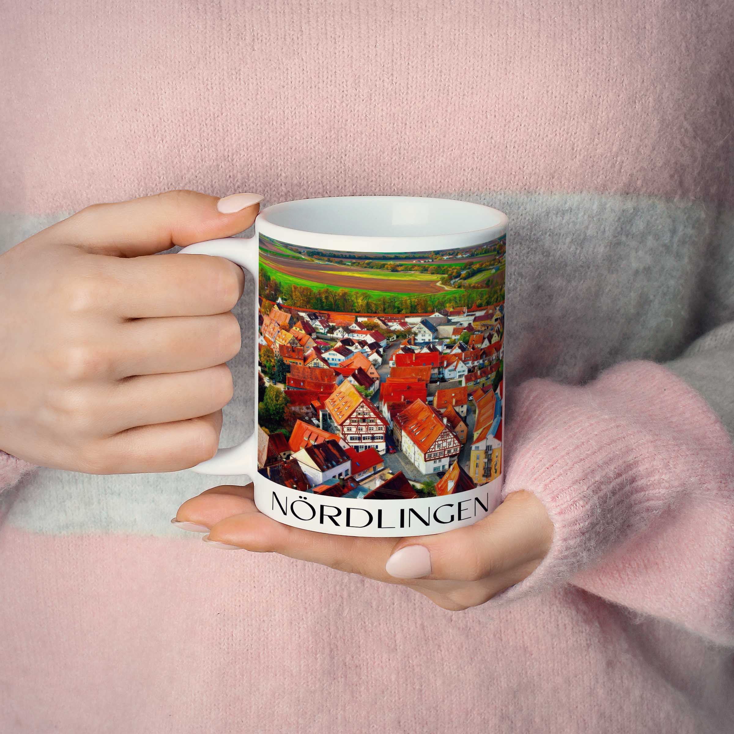 nördlingen-bayern-deutschland-kaffeebecher-oil-painting-oelgemaelde