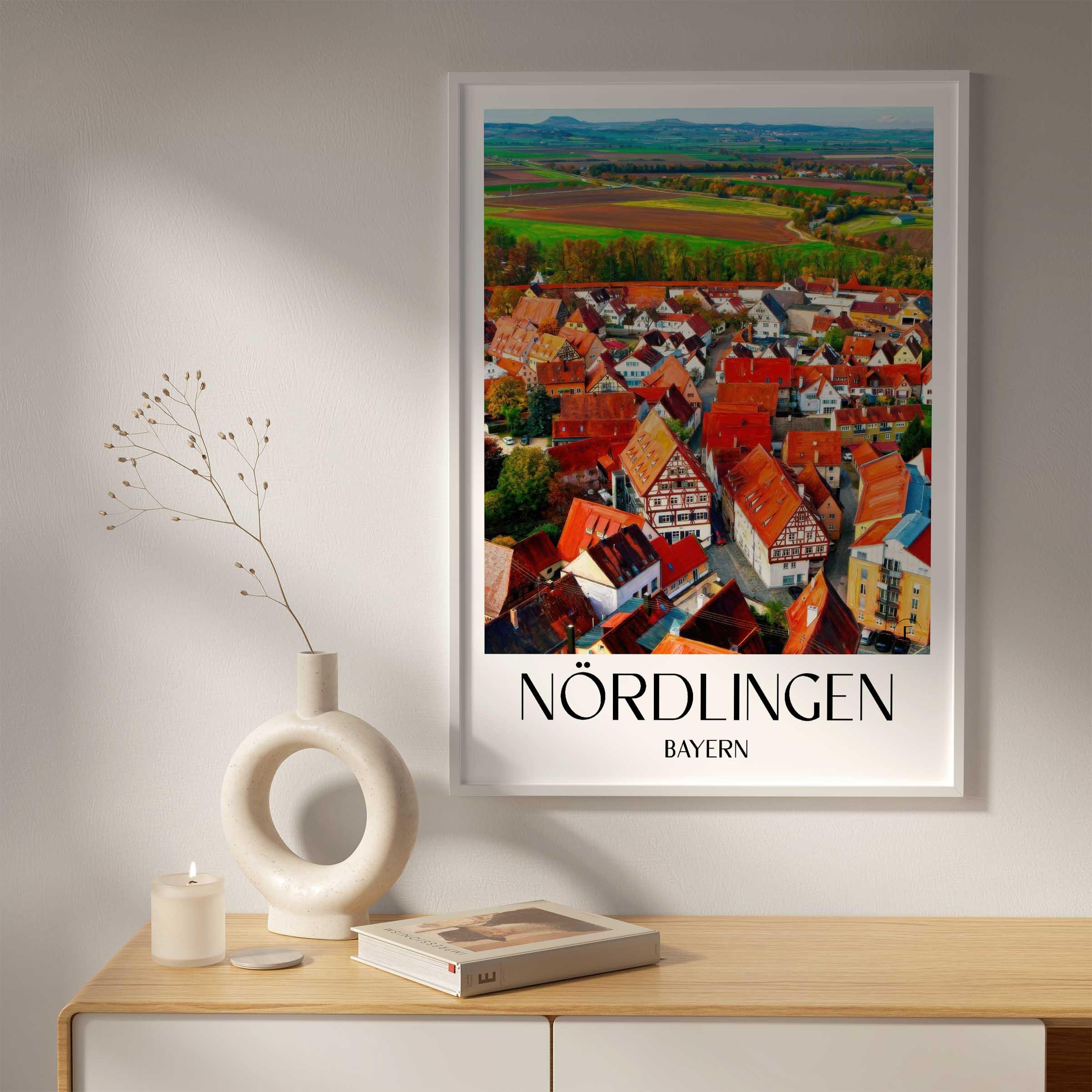 nördlingen-bayern-deutschland-poster-oil-painting-oelgemaelde