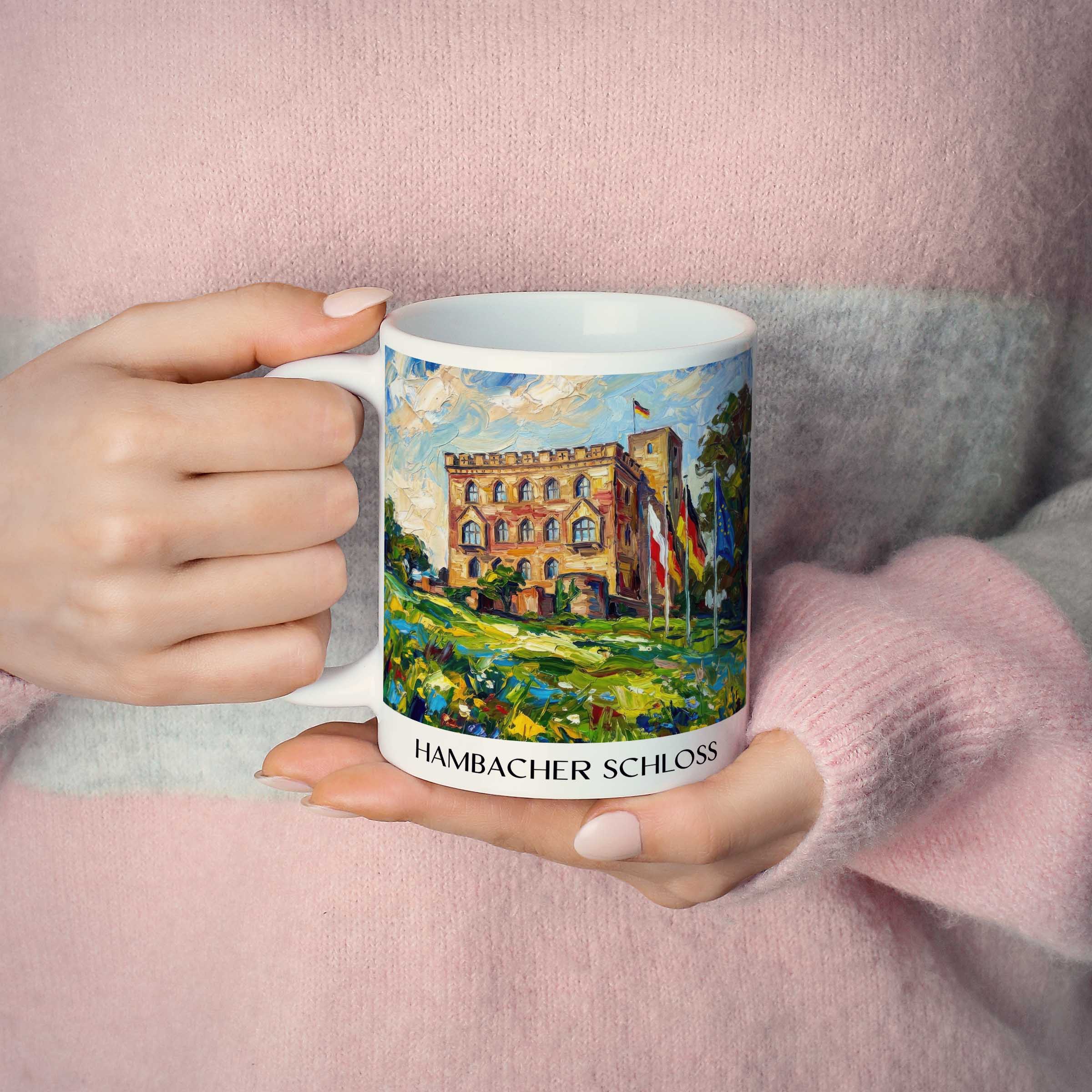 hambacher-schloss-neustadt-an-der-weinstraße-deutschland-kaffeebecher-oil-painting-oelgemaelde