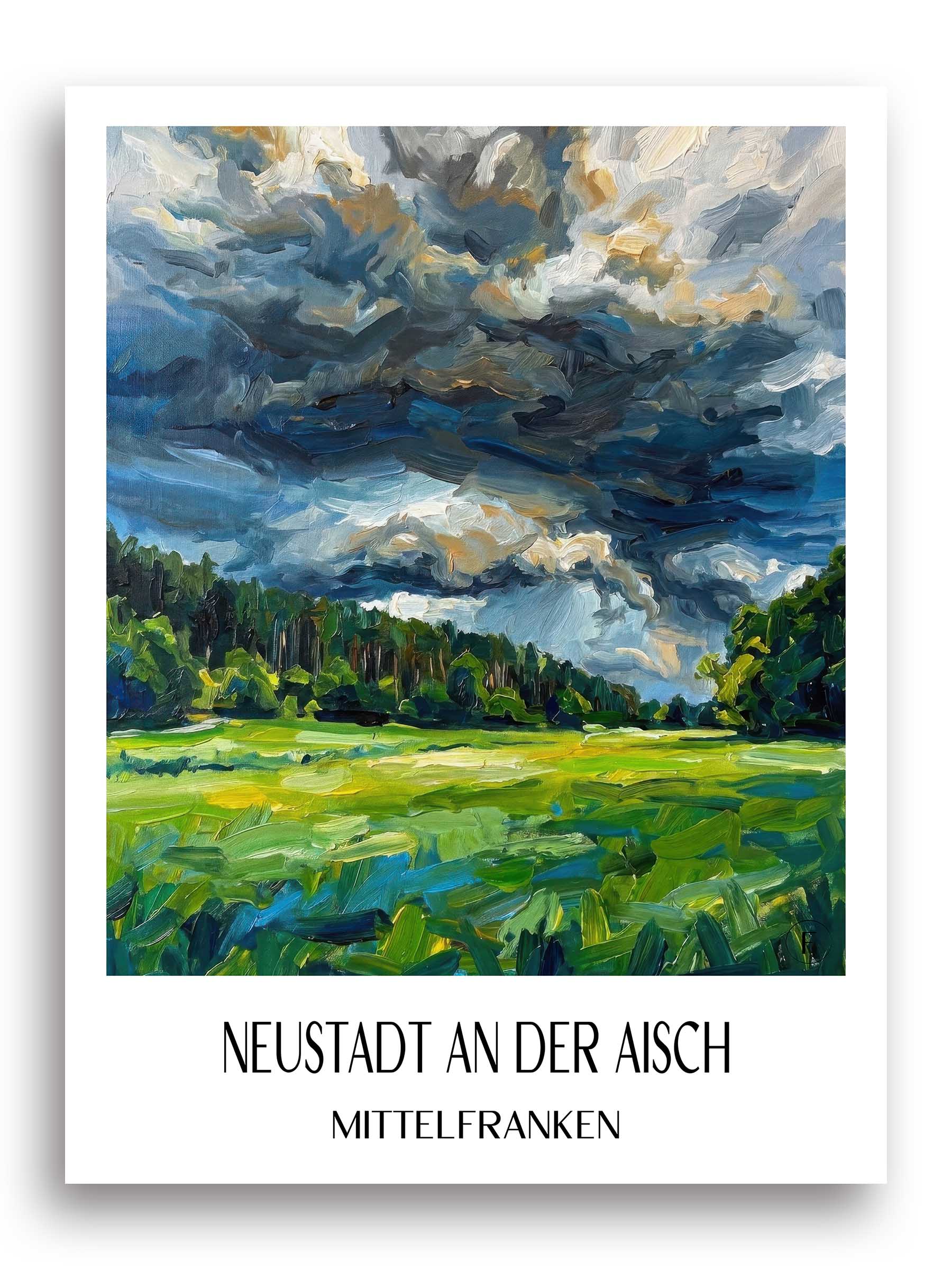 neustadt-an-der-aisch-mittelfranken-deutschland-poster-oil-painting-oelgemaelde