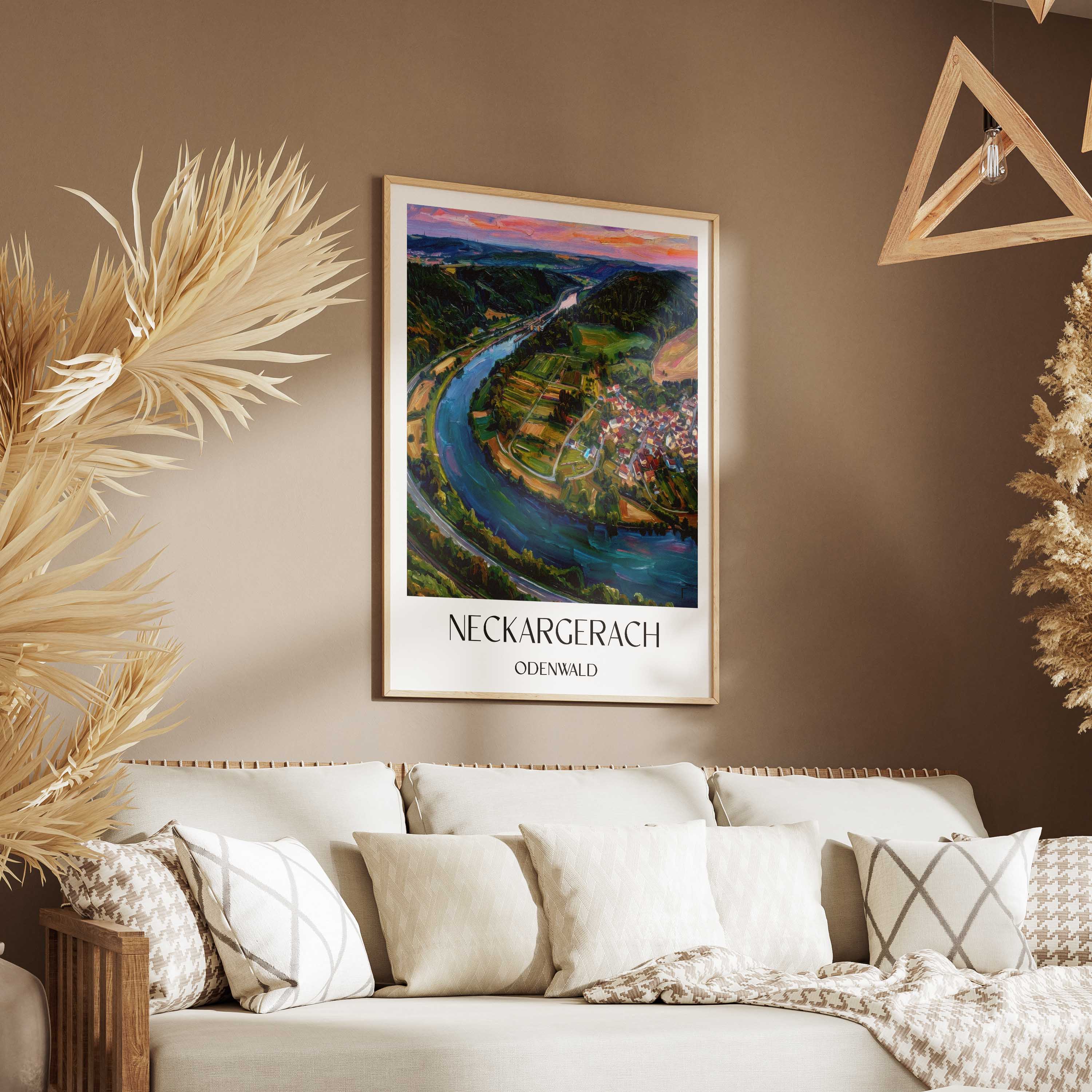 neckargerach-odenwald-deutschland-poster-oil-painting-oelgemaelde