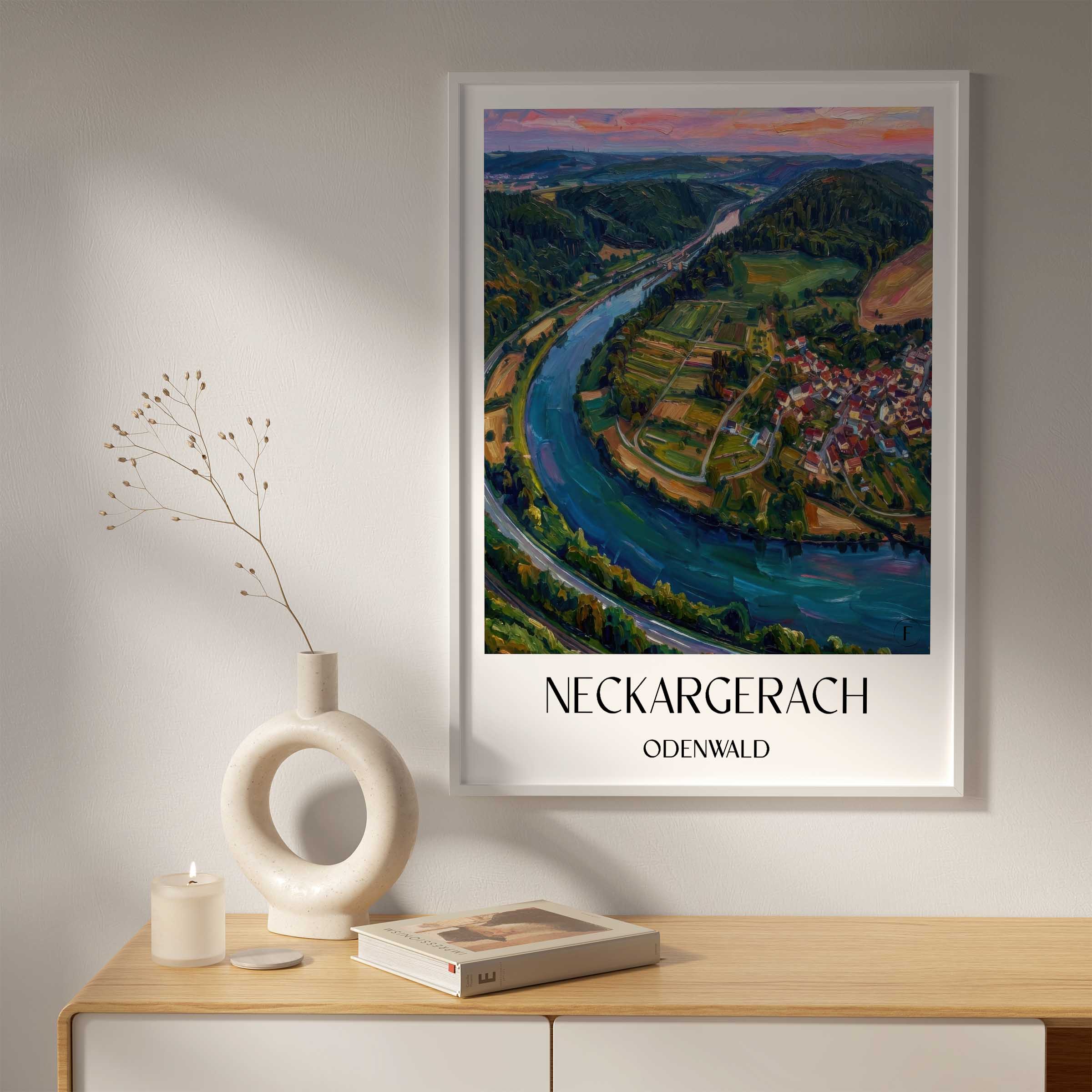 neckargerach-odenwald-deutschland-poster-oil-painting-oelgemaelde