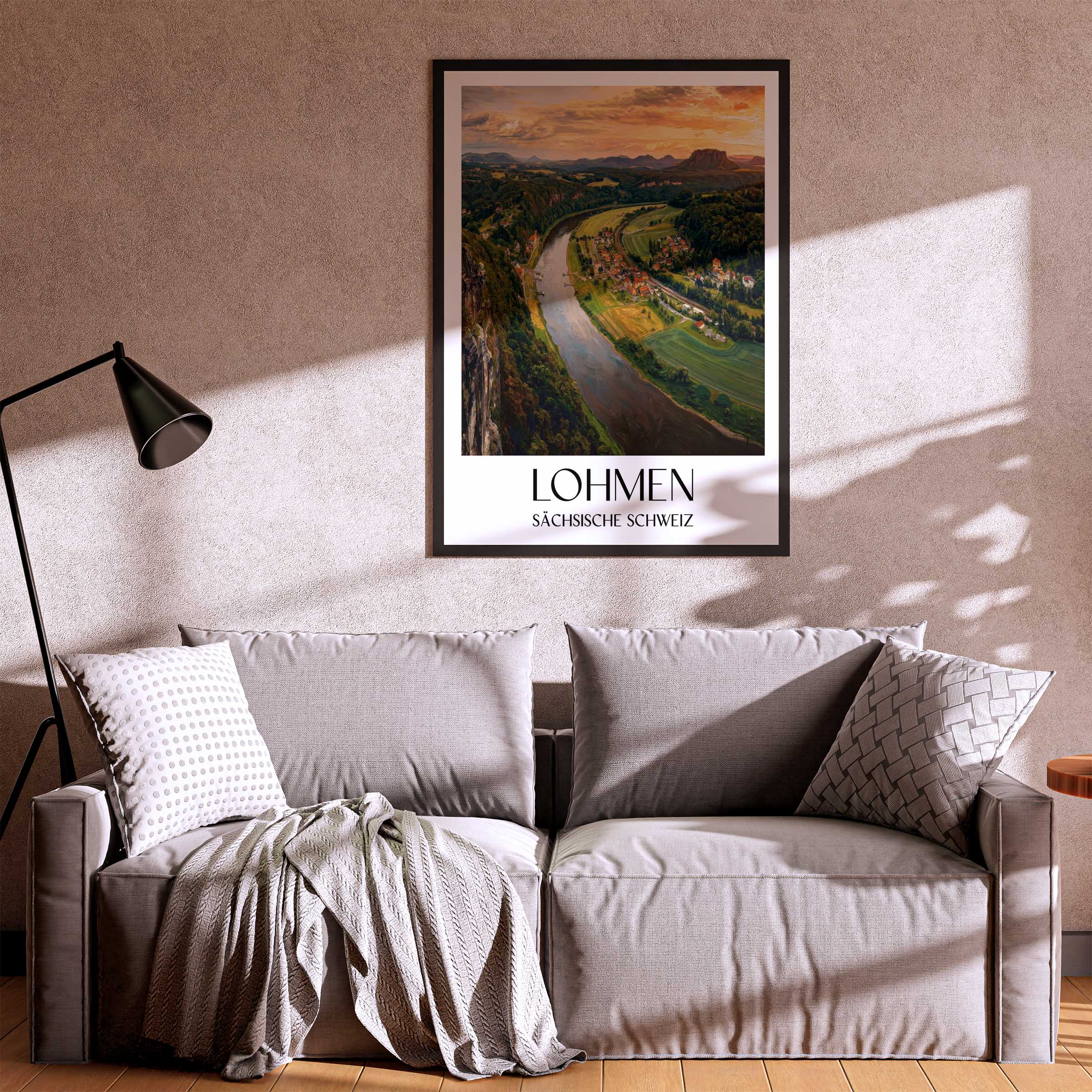 lohmen-sächsische-schweiz-deutschland-poster-oil-painting-oelgemaelde