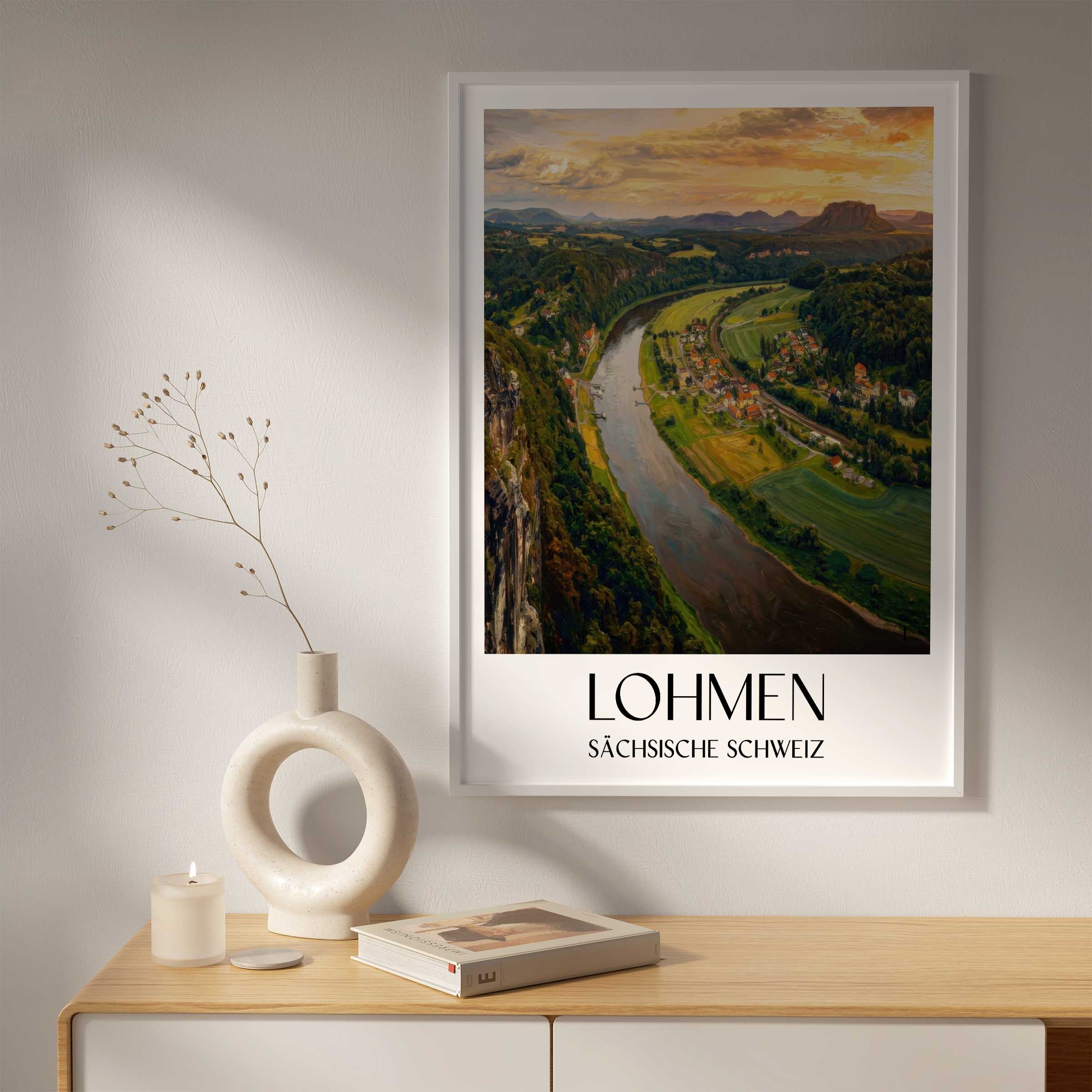 lohmen-sächsische-schweiz-deutschland-poster-oil-painting-oelgemaelde