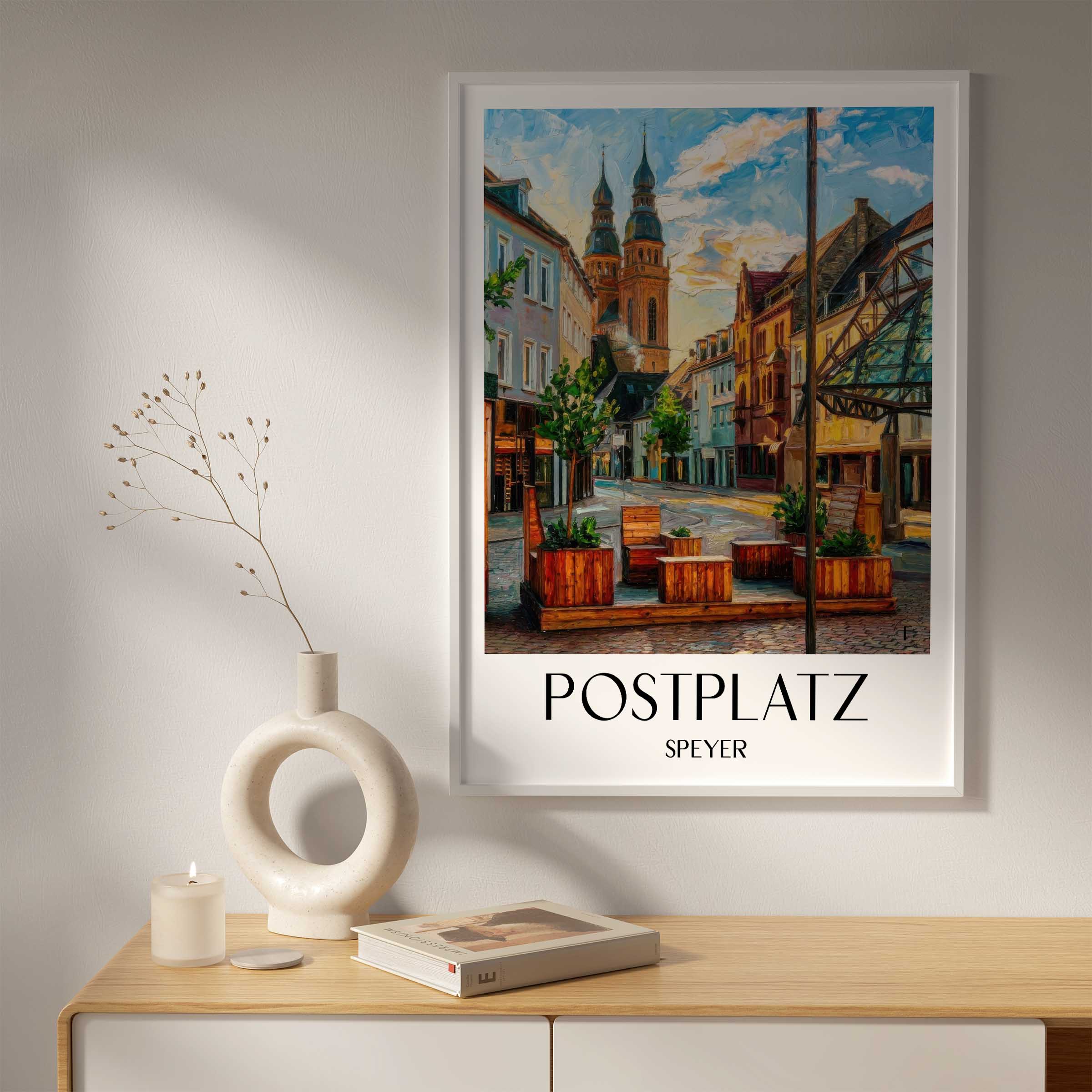postplatz-speyer-deutschland-poster-oil-painting-oelgemaelde