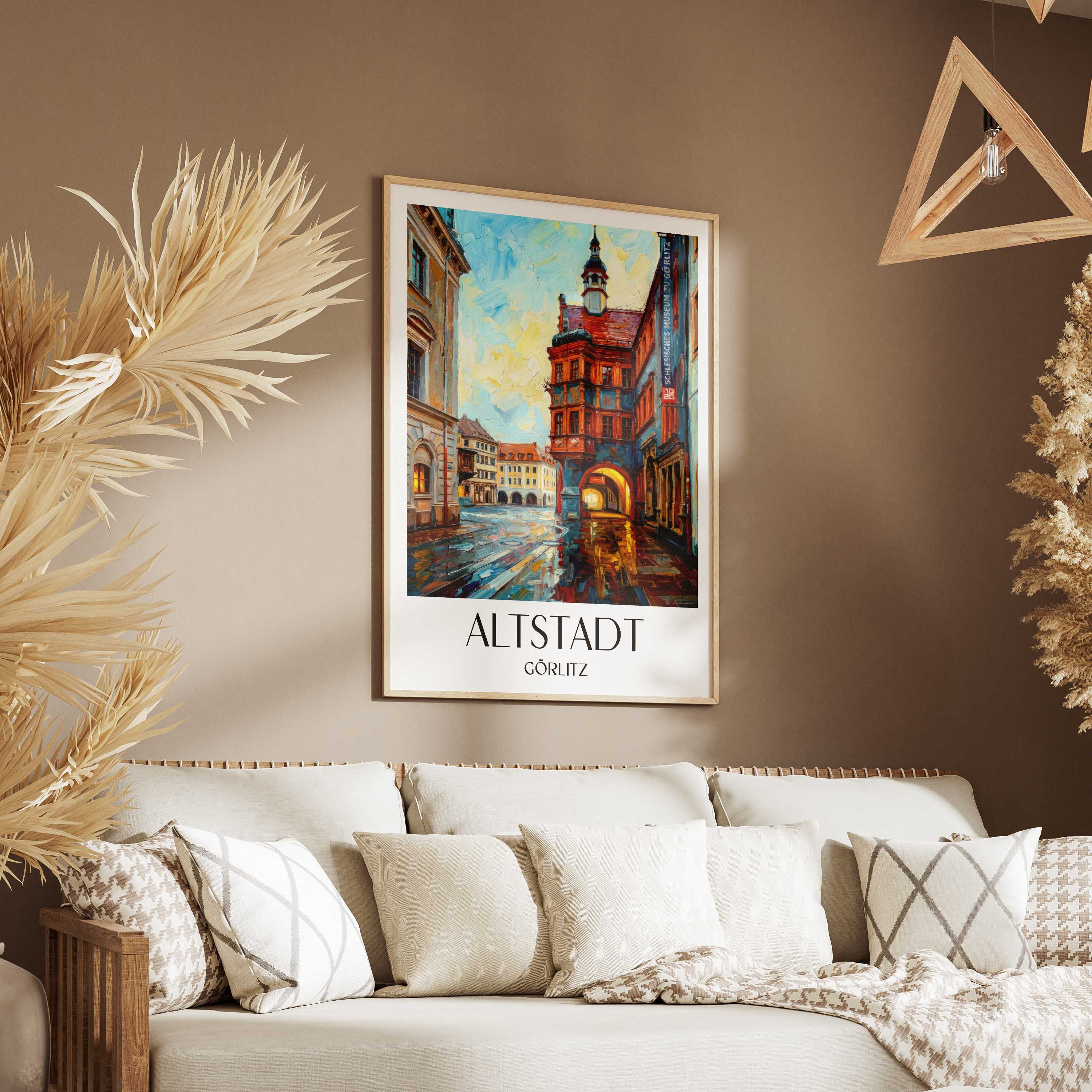 altstadt-görlitz-deutschland-poster-oil-painting-oelgemaelde
