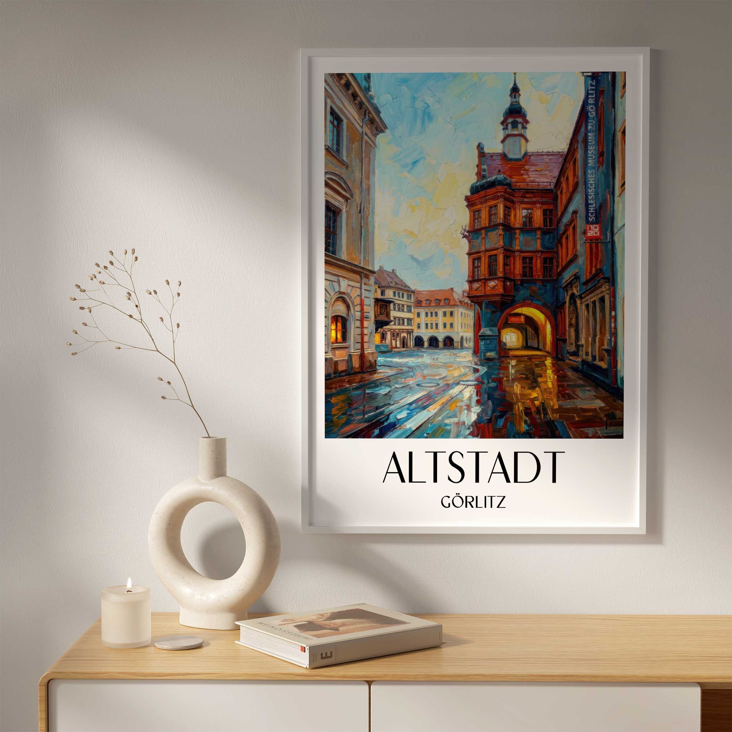 altstadt-görlitz-deutschland-poster-oil-painting-oelgemaelde