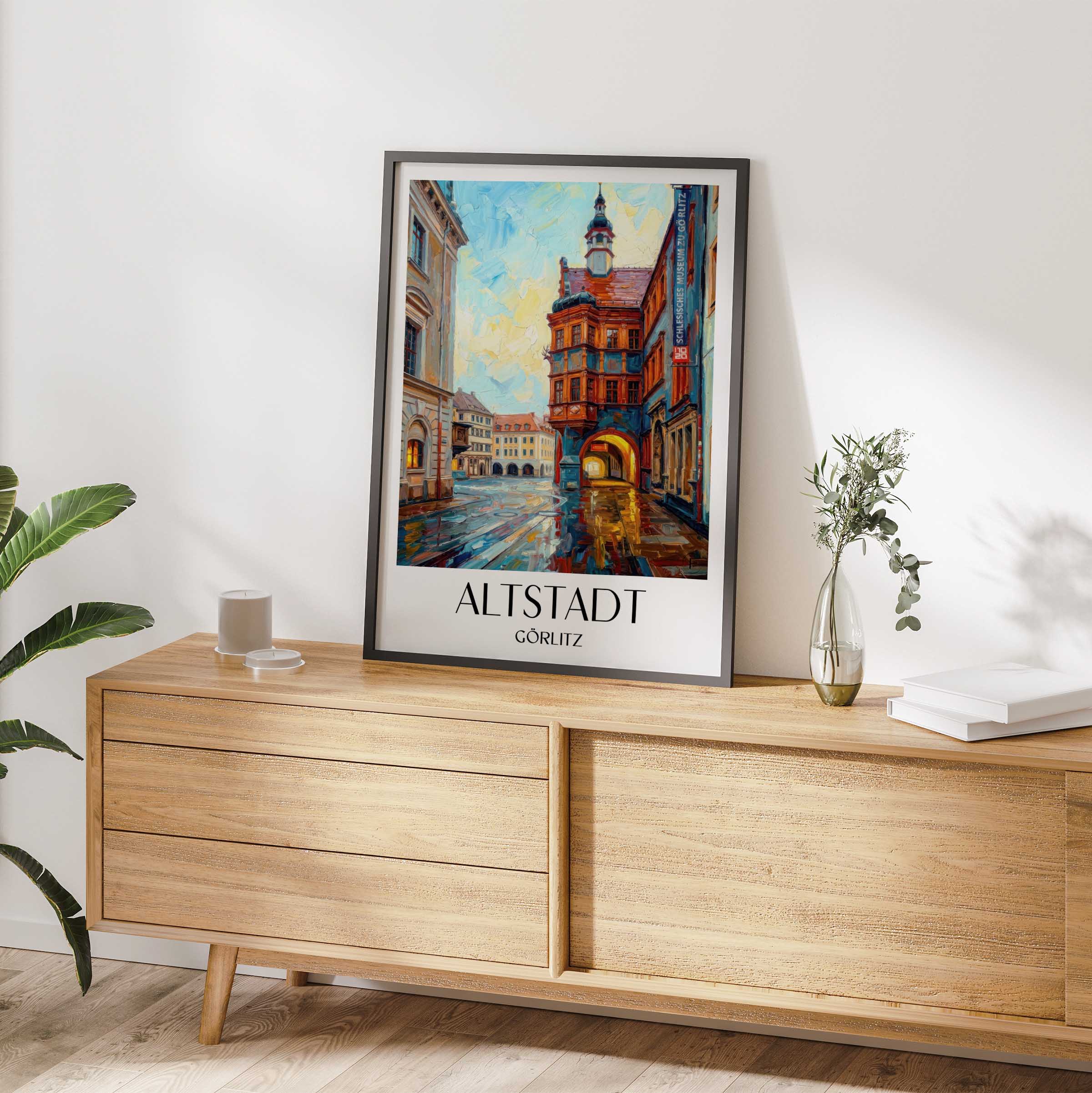 altstadt-görlitz-deutschland-poster-oil-painting-oelgemaelde