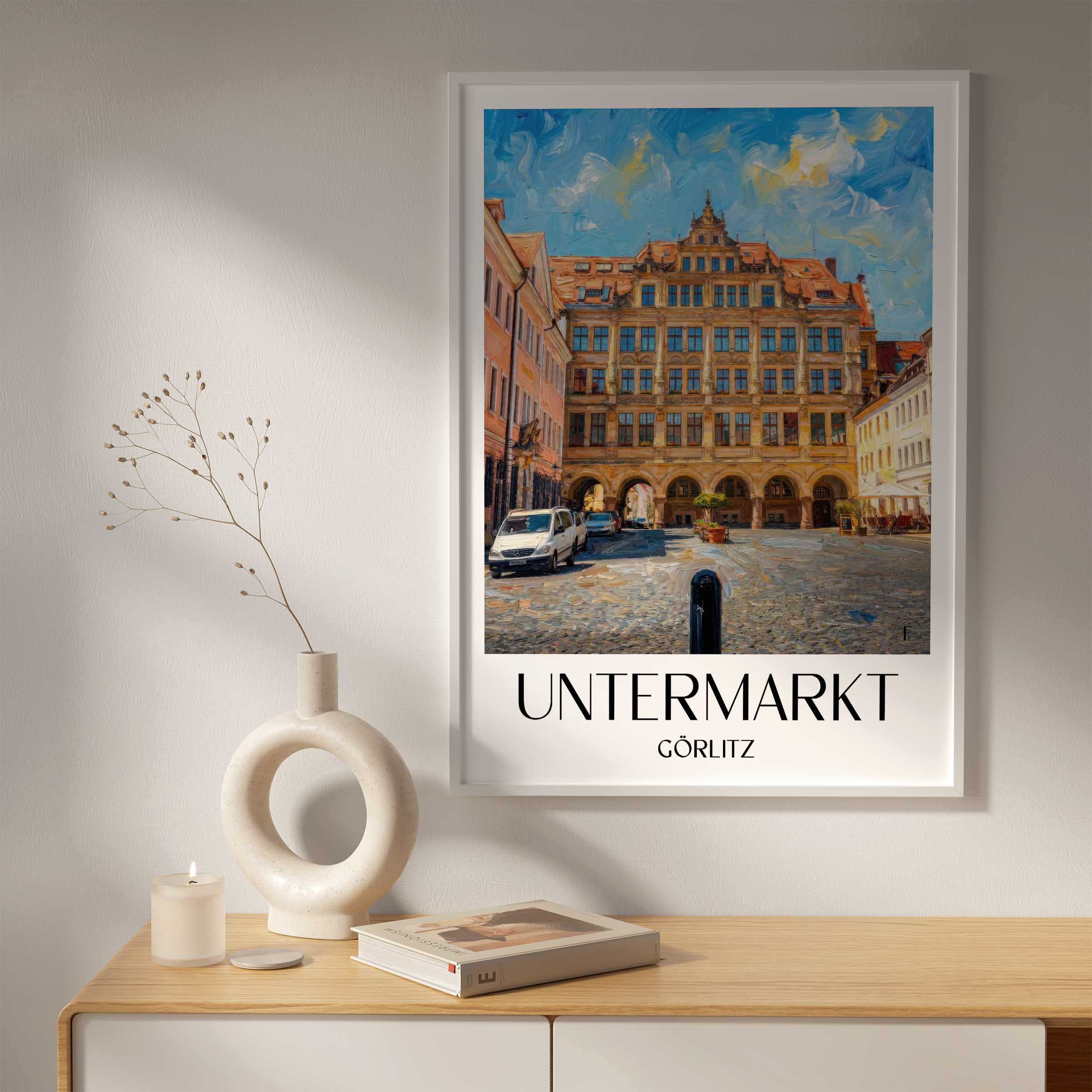 untermarkt-görlitz-deutschland-poster-oil-painting-oelgemaelde