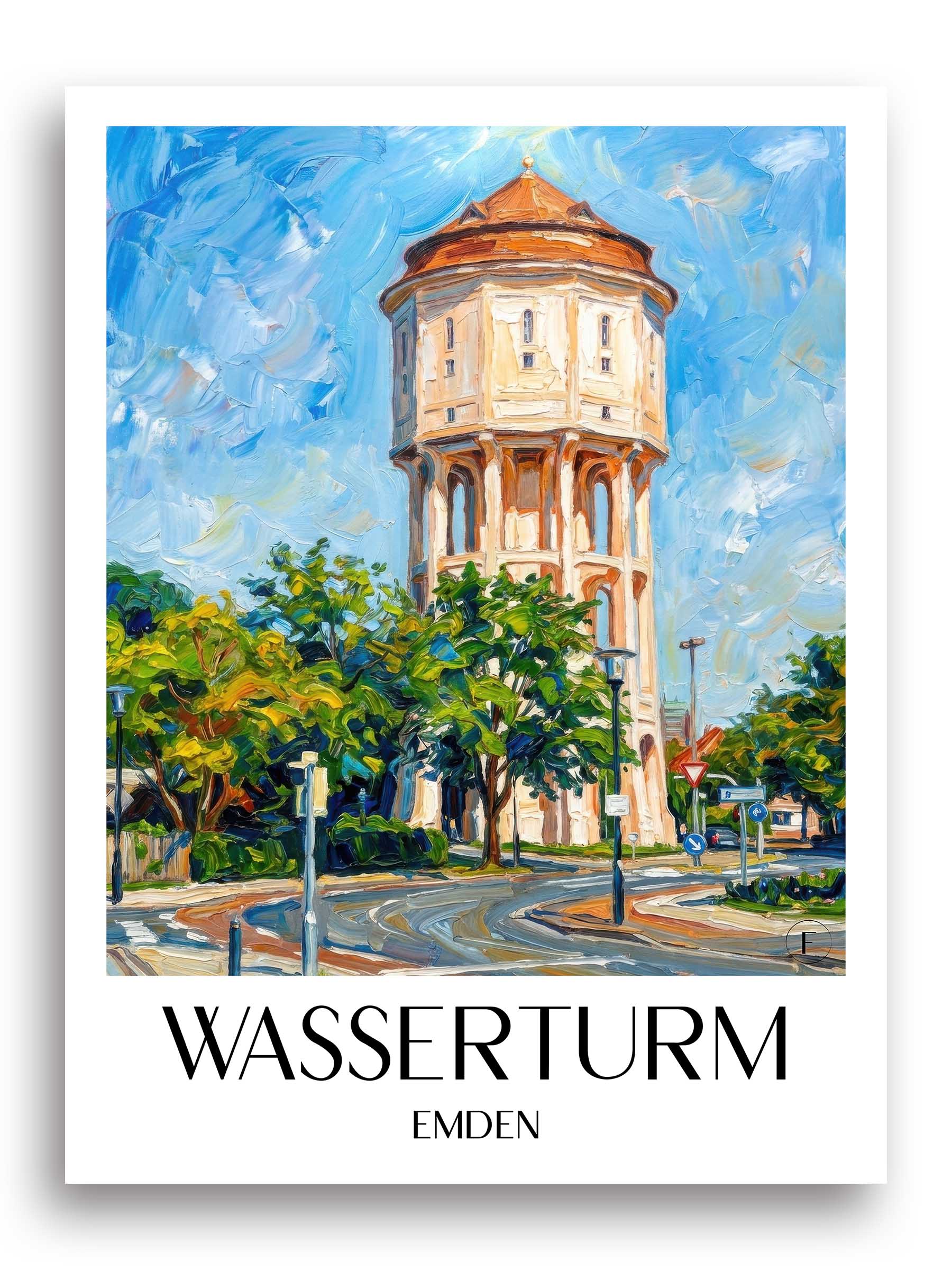 wasserturm-emden-deutschland-poster-oil-painting-oelgemaelde