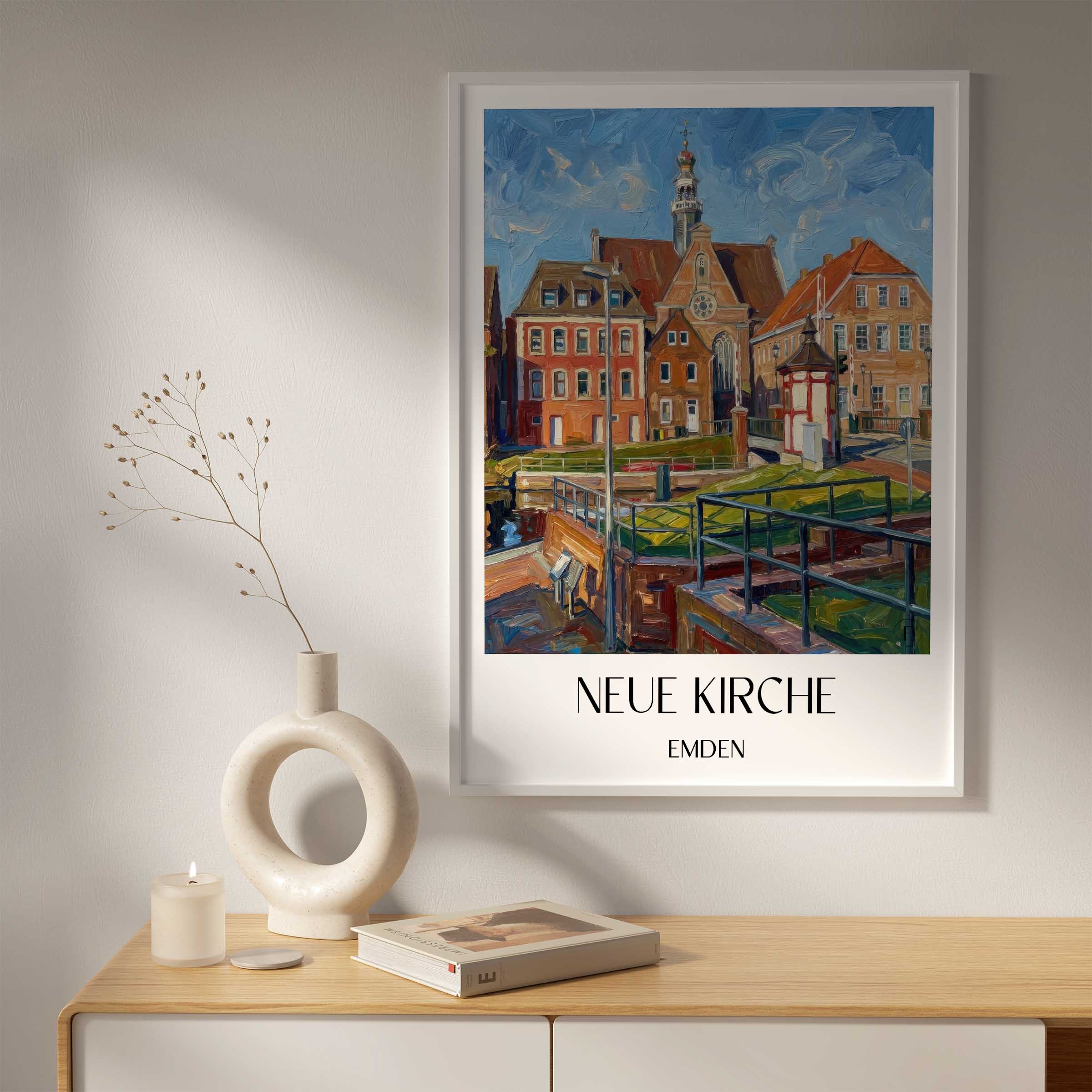 neue-kirche-emden-deutschland-poster-oil-painting-oelgemaelde