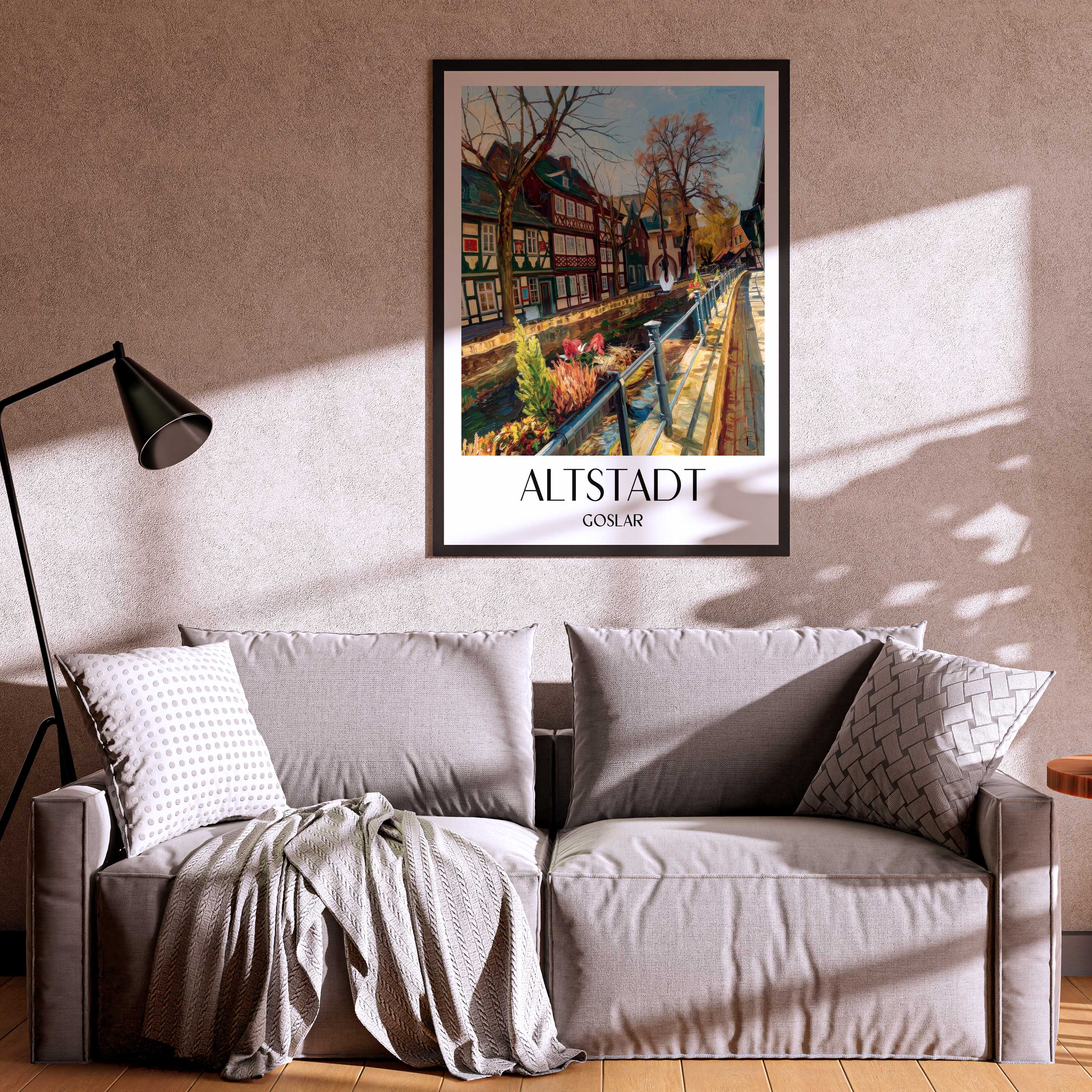 altstadt-goslar-deutschland-poster-oil-painting-oelgemaelde