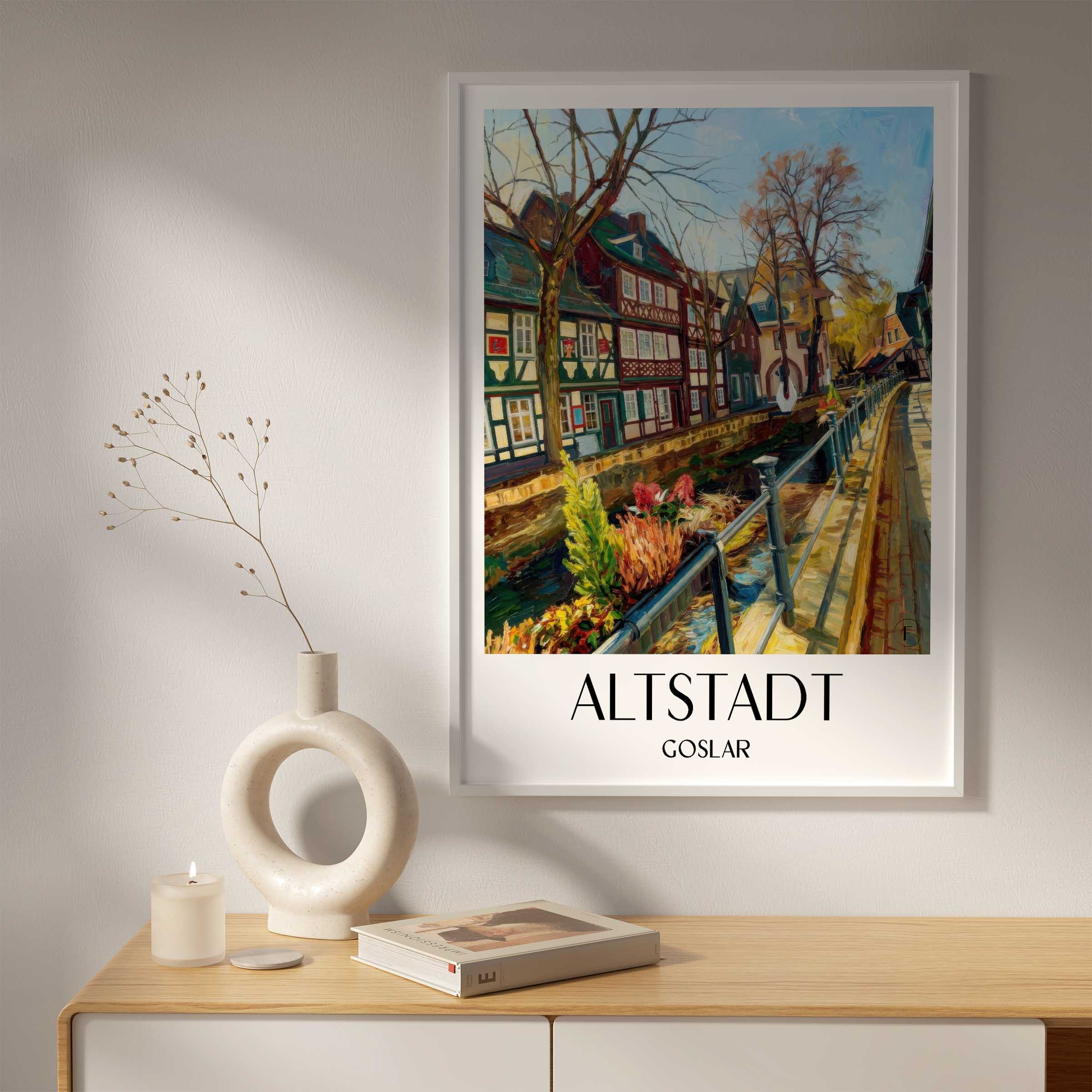 altstadt-goslar-deutschland-poster-oil-painting-oelgemaelde