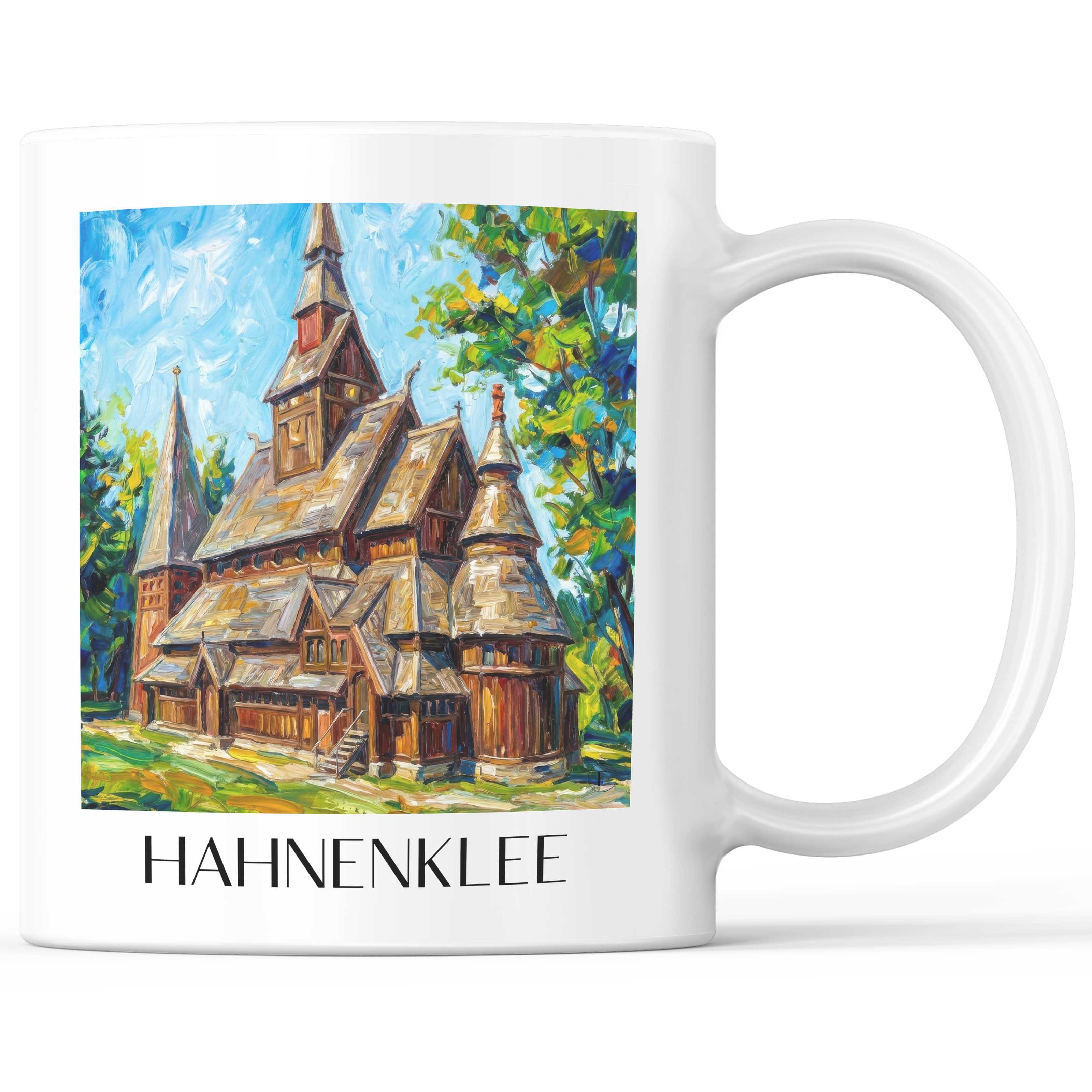 Hahnenklee Kaffeebecher - Goslar - Deutschland Becher - Kaffeetasse im Ölgemälde Stil