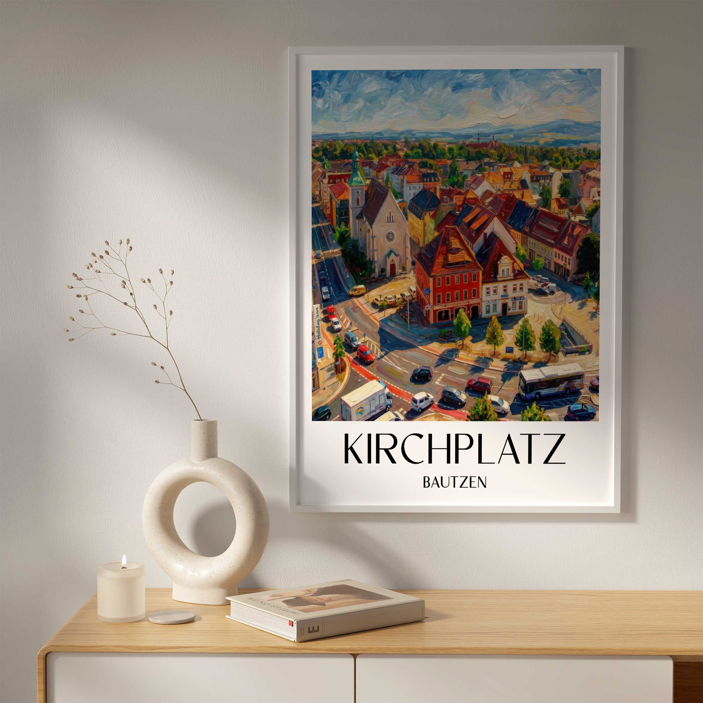 kirchplatz-bautzen-deutschland-poster-oil-painting-oelgemaelde