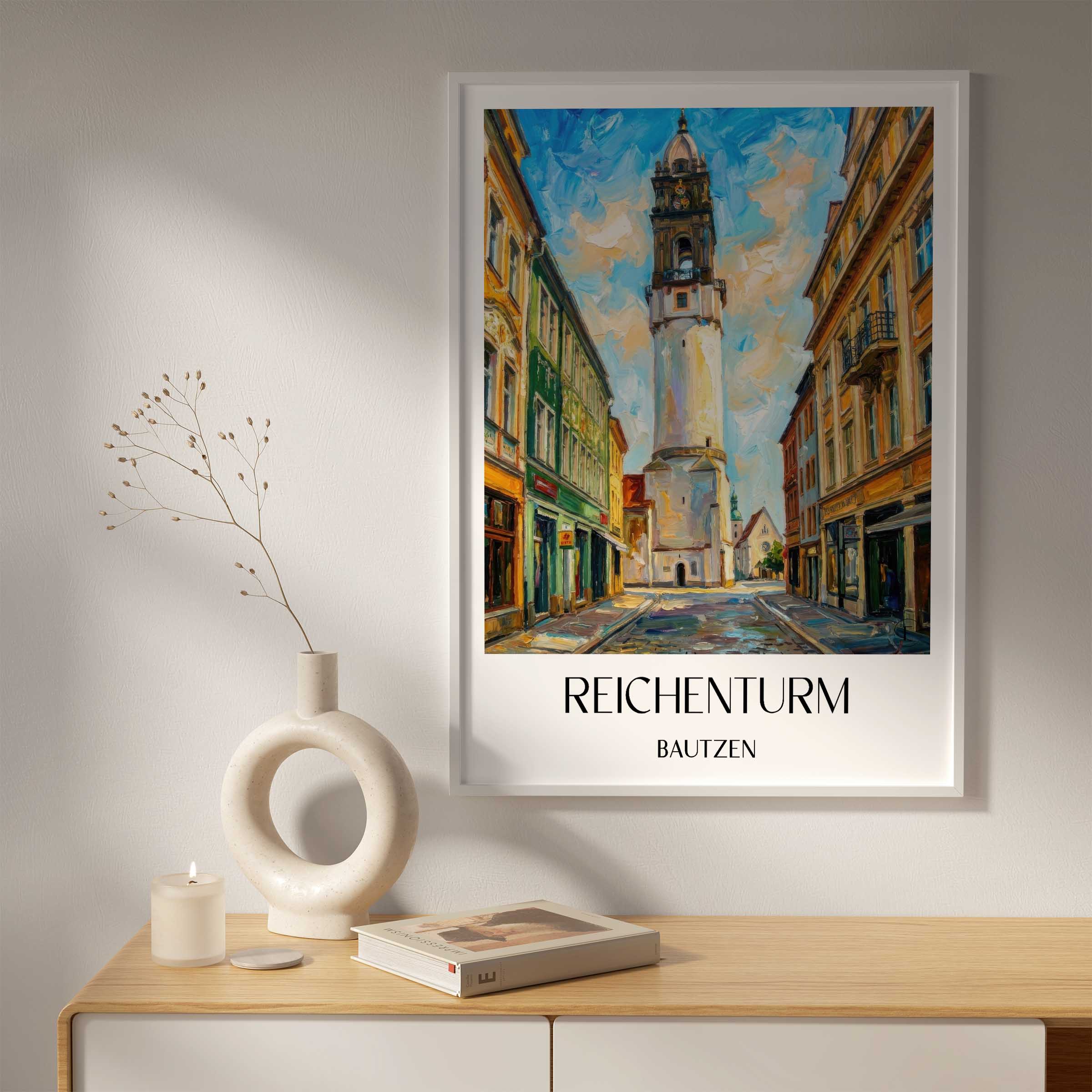 reichenturm--bautzen-deutschland-poster-oil-painting-oelgemaelde