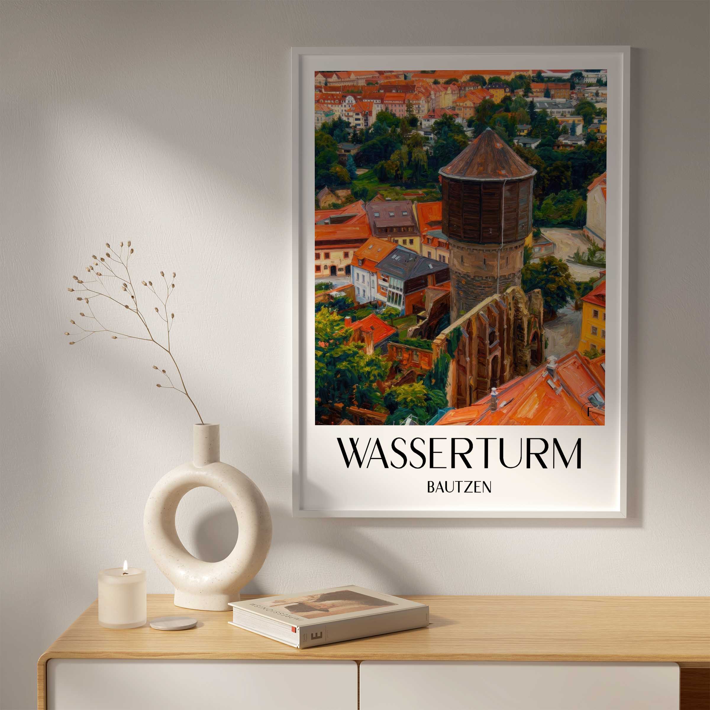 wasserturm-bautzen-deutschland-poster-oil-painting-oelgemaelde