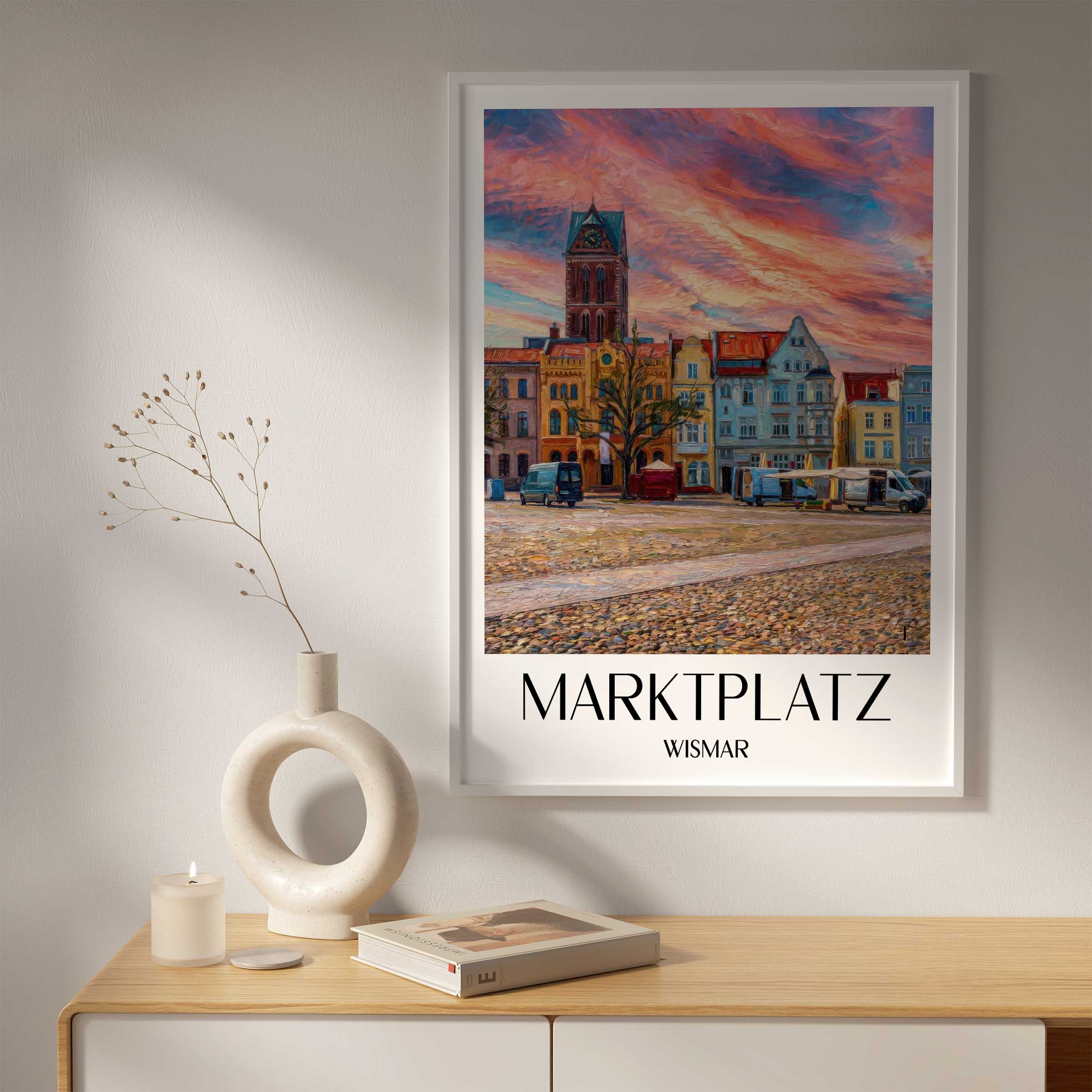 marktplatz-wismar-deutschland-poster-oil-painting-oelgemaelde