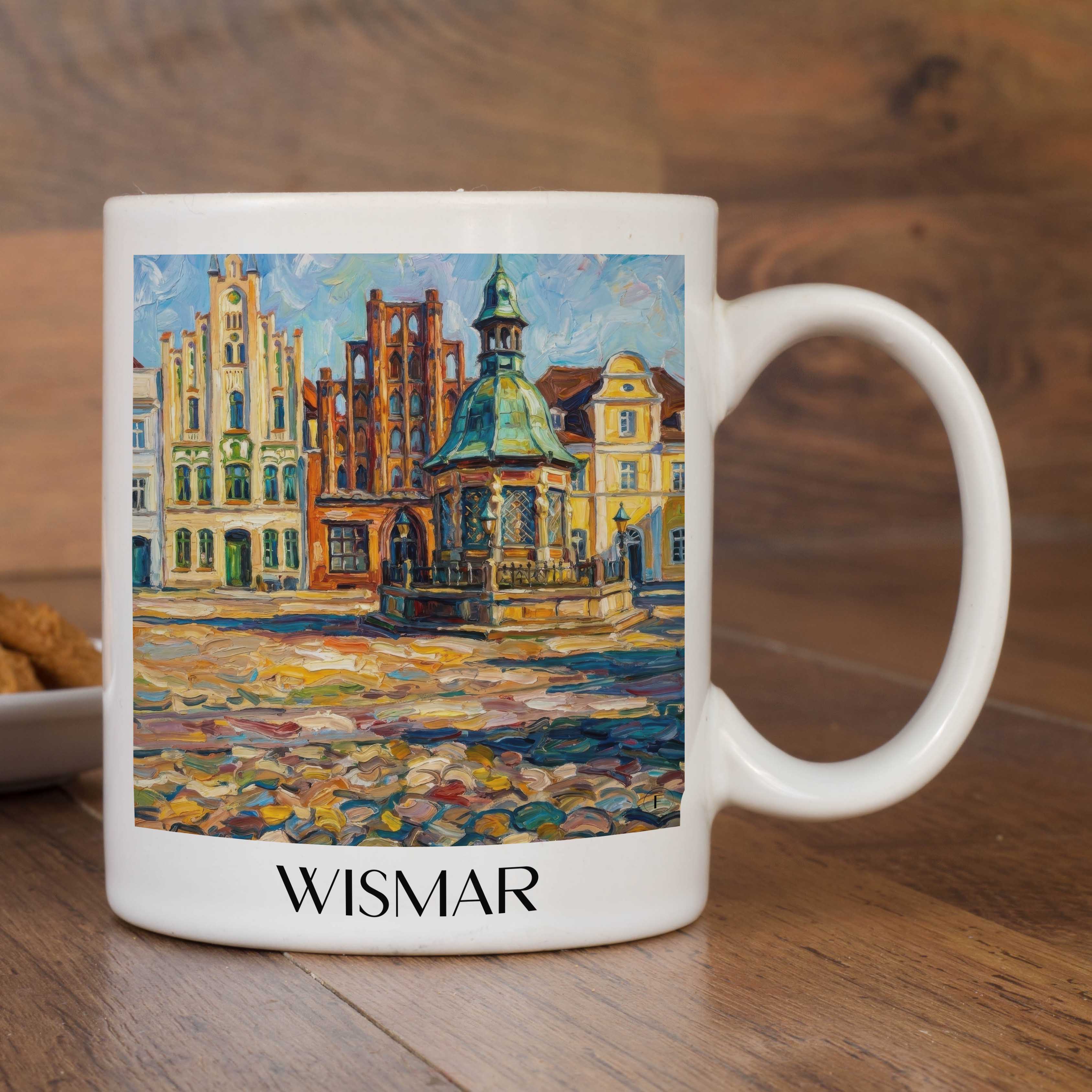 wismar-mecklenburg-deutschland-kaffeebecher-oil-painting-oelgemaelde