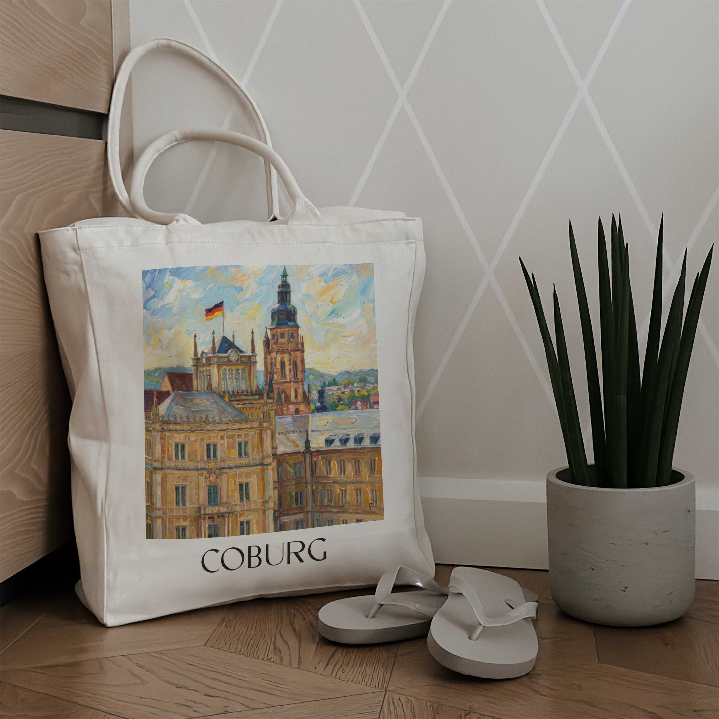 coburg-oberfranken-deutschland-einkaufstasche-oil-painting-oelgemaelde