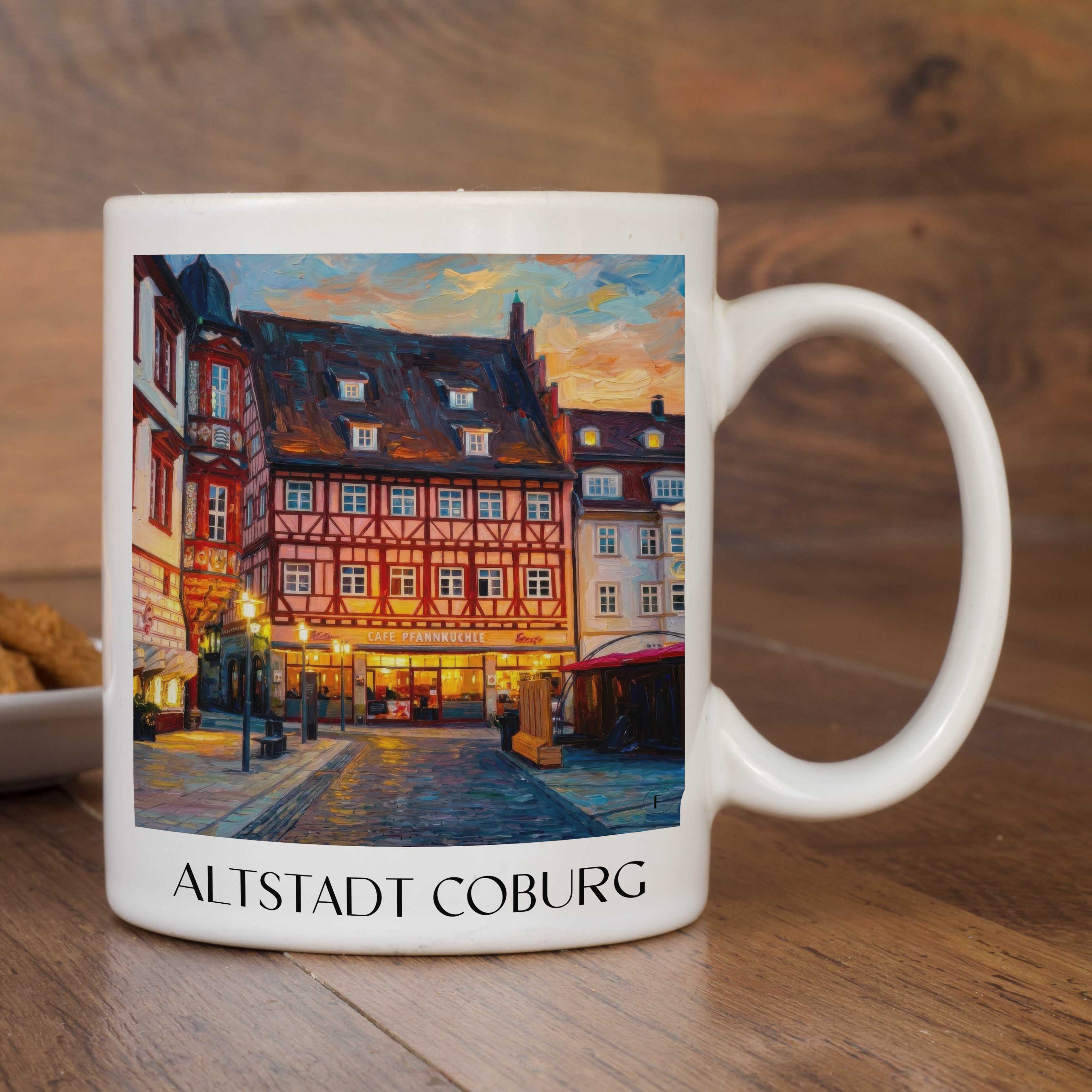 altstadt-coburg-deutschland-kaffeebecher-oil-painting-oelgemaelde