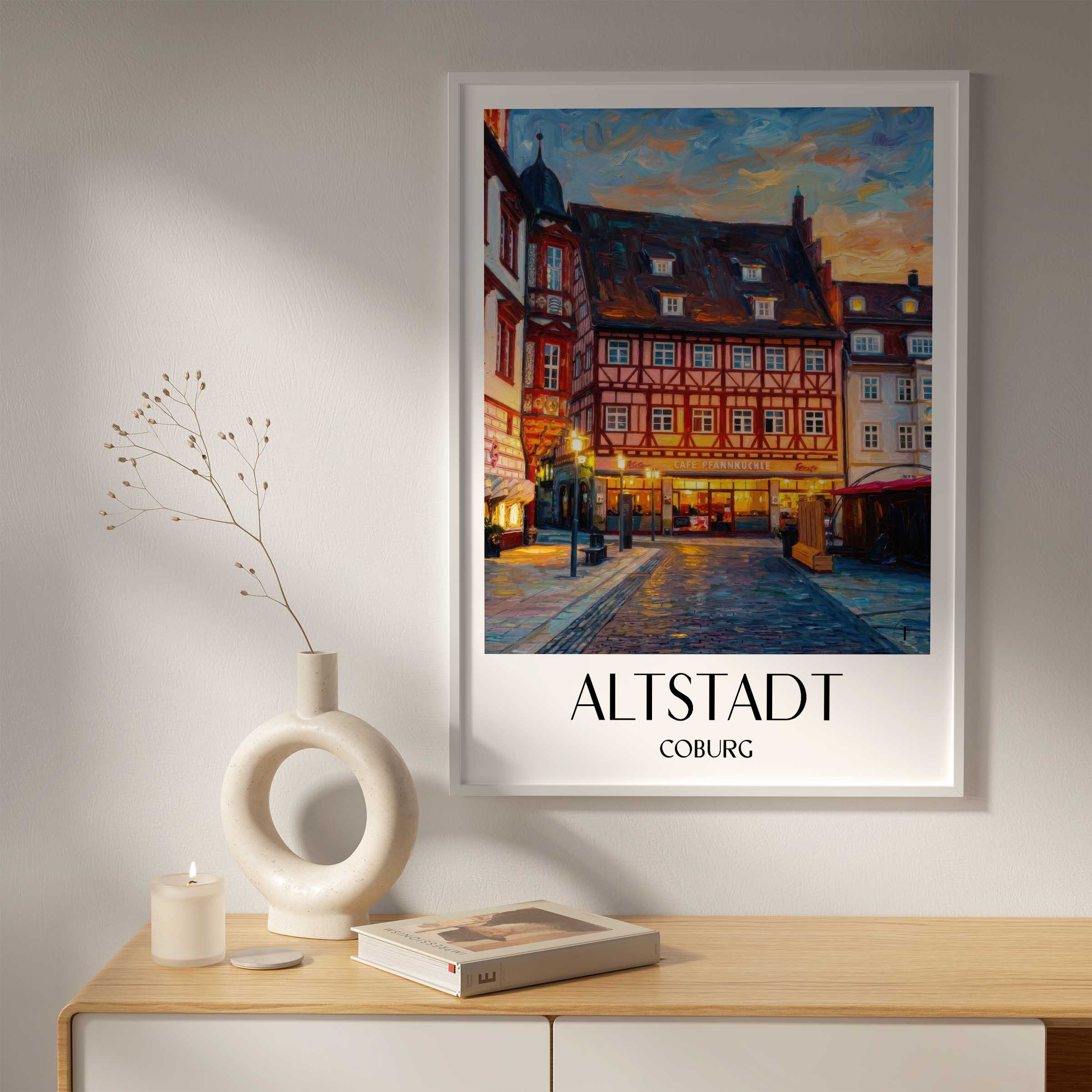 altstadt-coburg-deutschland-poster-oil-painting-oelgemaelde