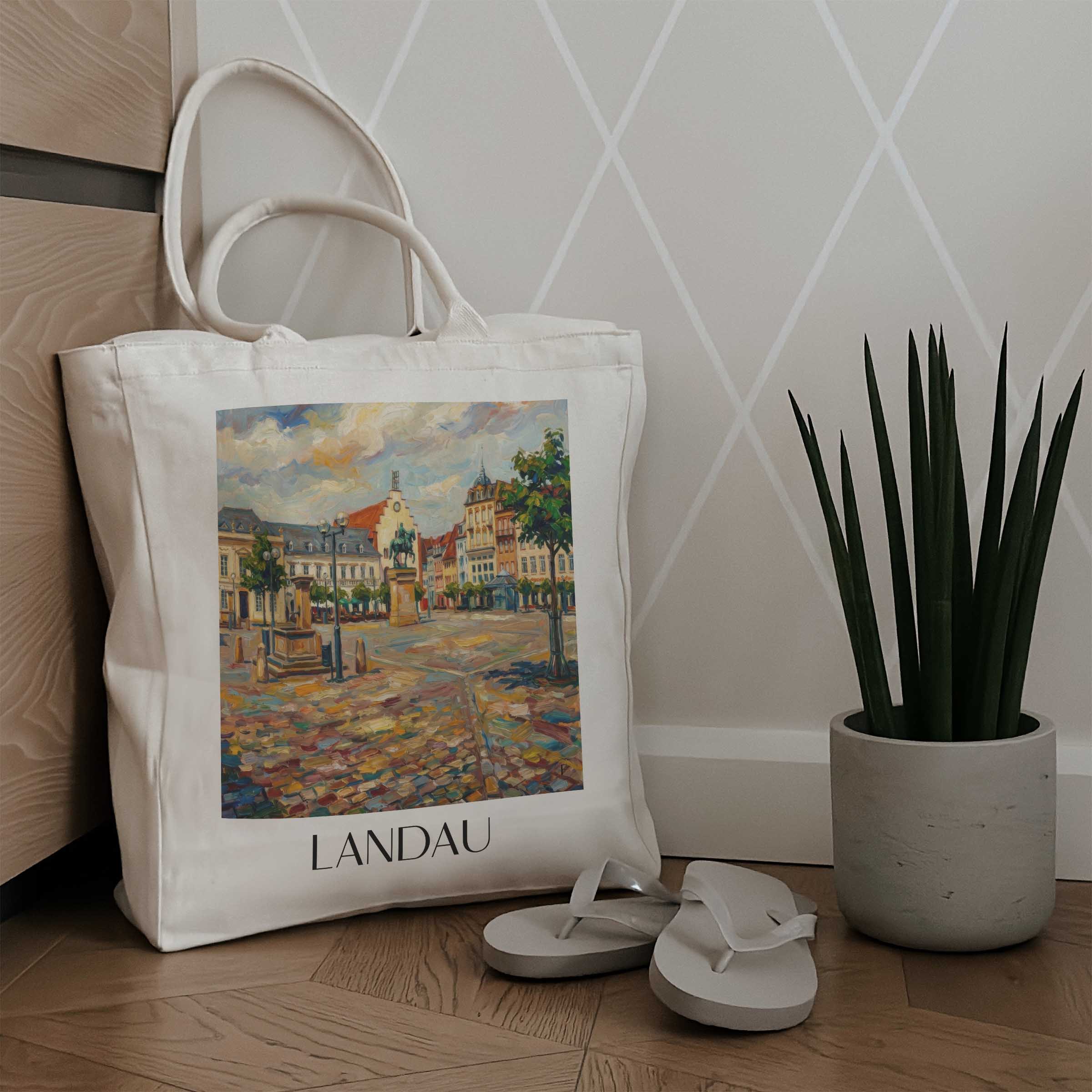 landau-pfalz-deutschland-einkaufstasche-oil-painting-oelgemaelde