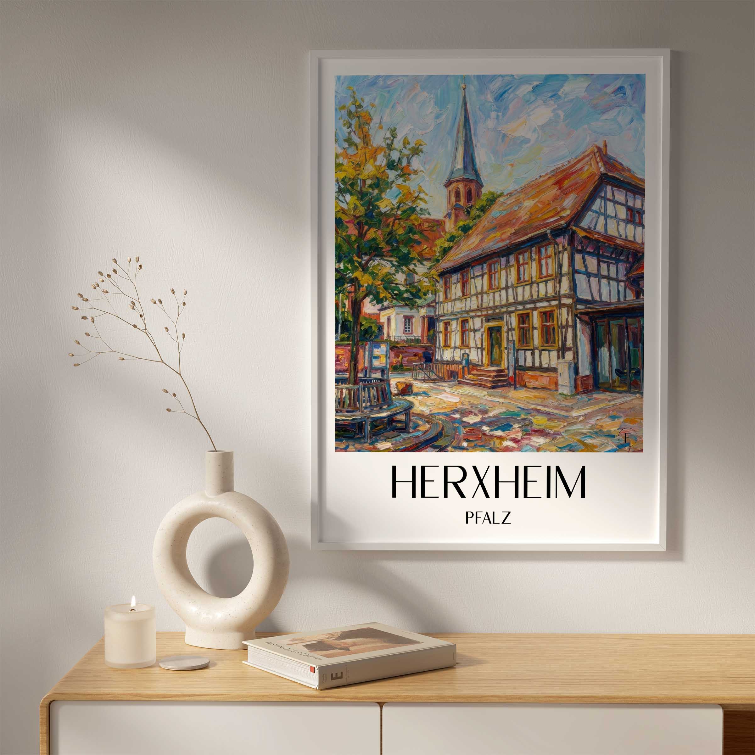 herxheim-pfalz-deutschland-poster-oil-painting-oelgemaelde