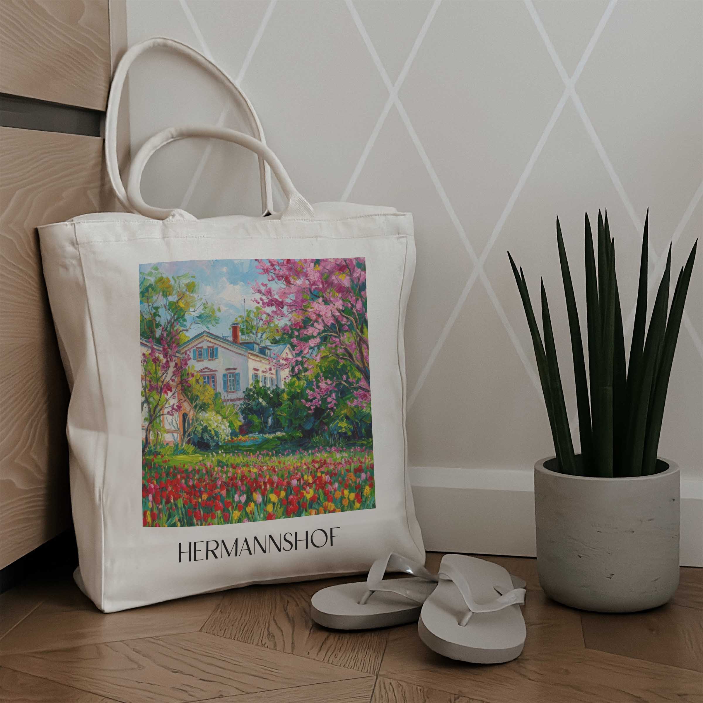 hermannshof-weinheim-deutschland-einkaufstasche-oil-painting-oelgemaelde