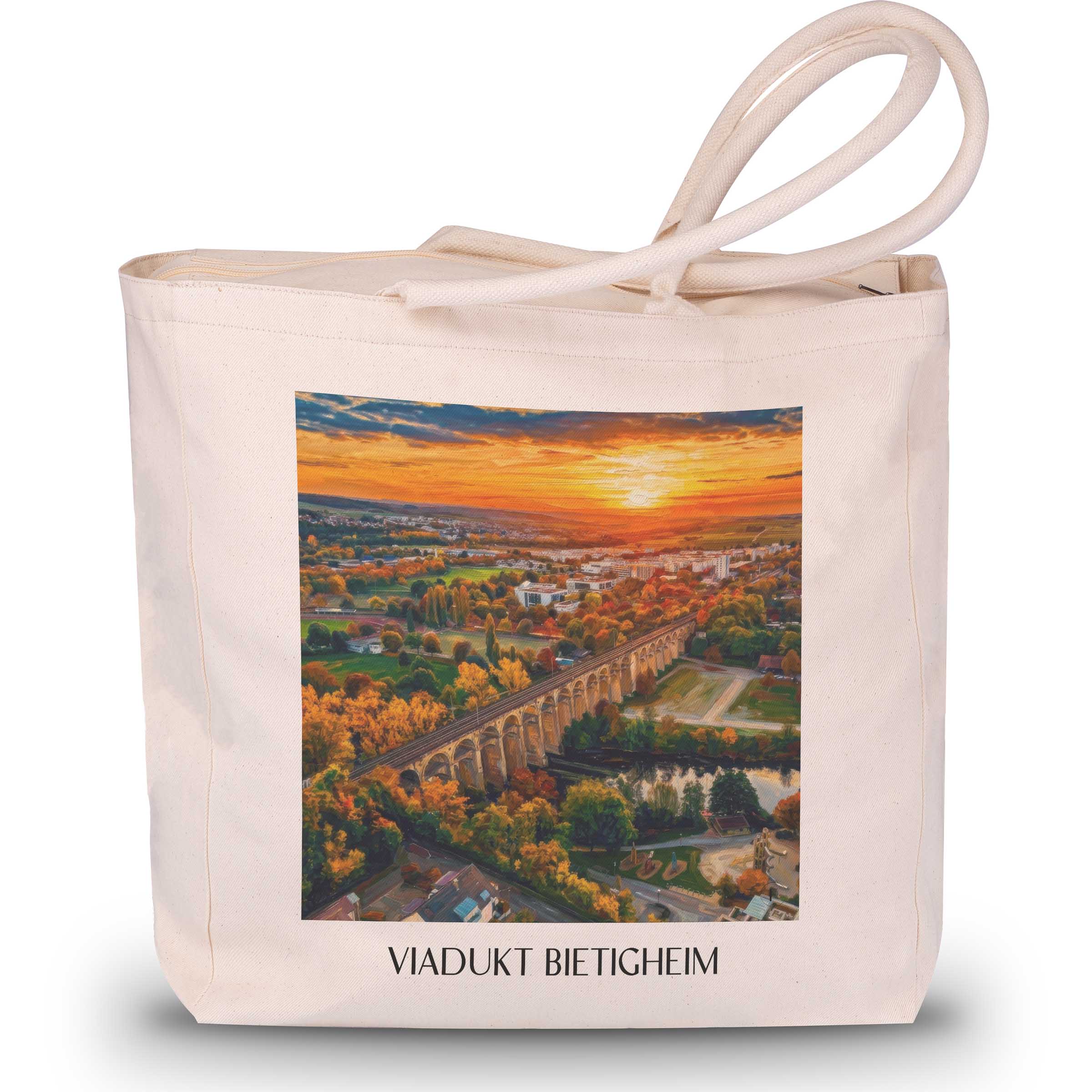 viadukt-bietigheim-württemberg-deutschland-einkaufstasche-oil-painting-oelgemaelde