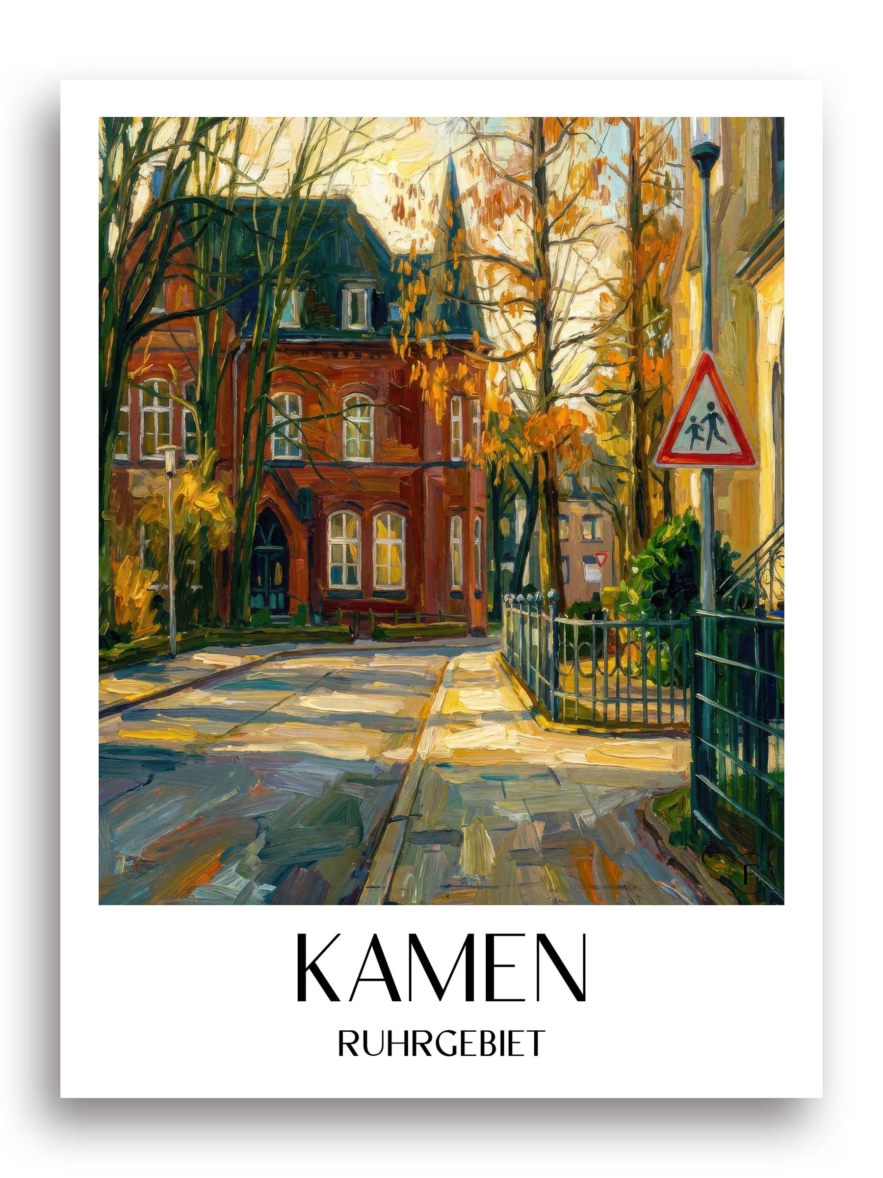 kamen-ruhrgebiet-deutschland-poster-oil-painting-oelgemaelde