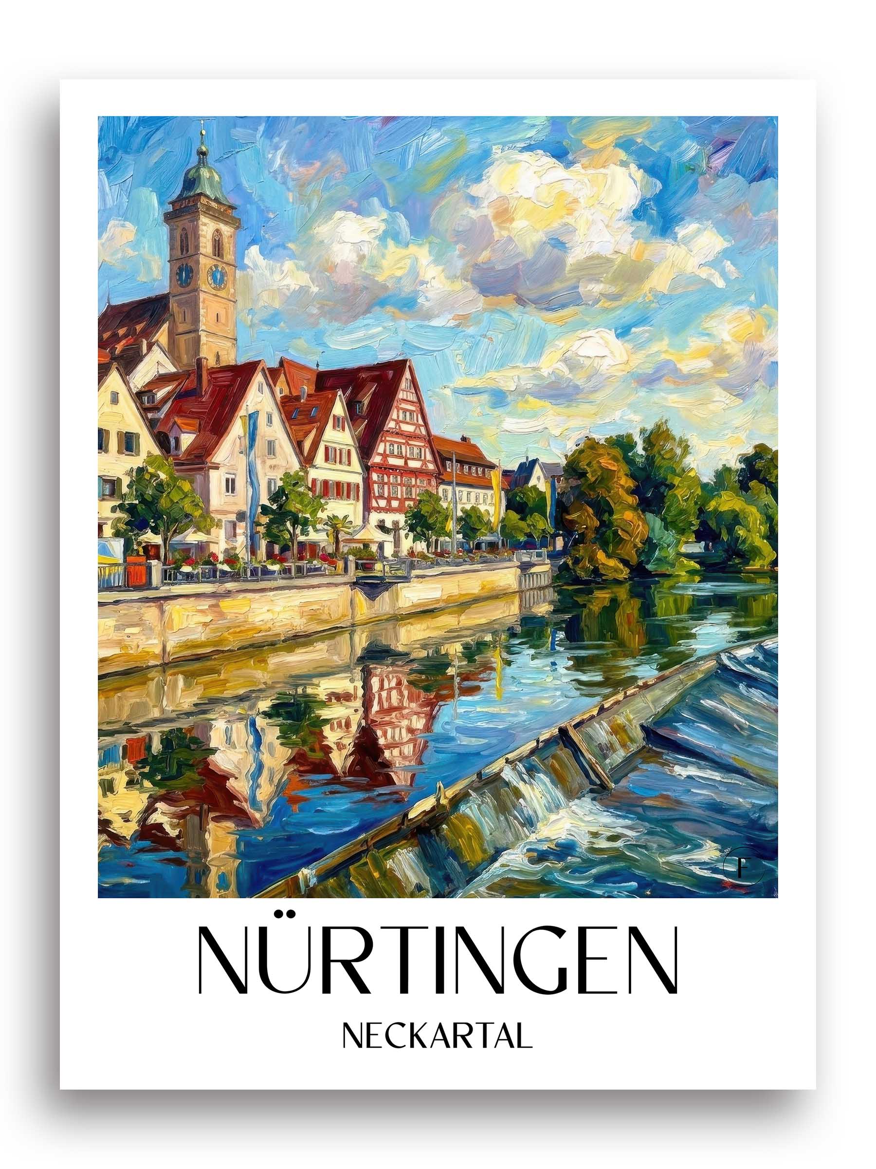 nürtingen-neckartal-deutschland-poster-oil-painting-oelgemaelde