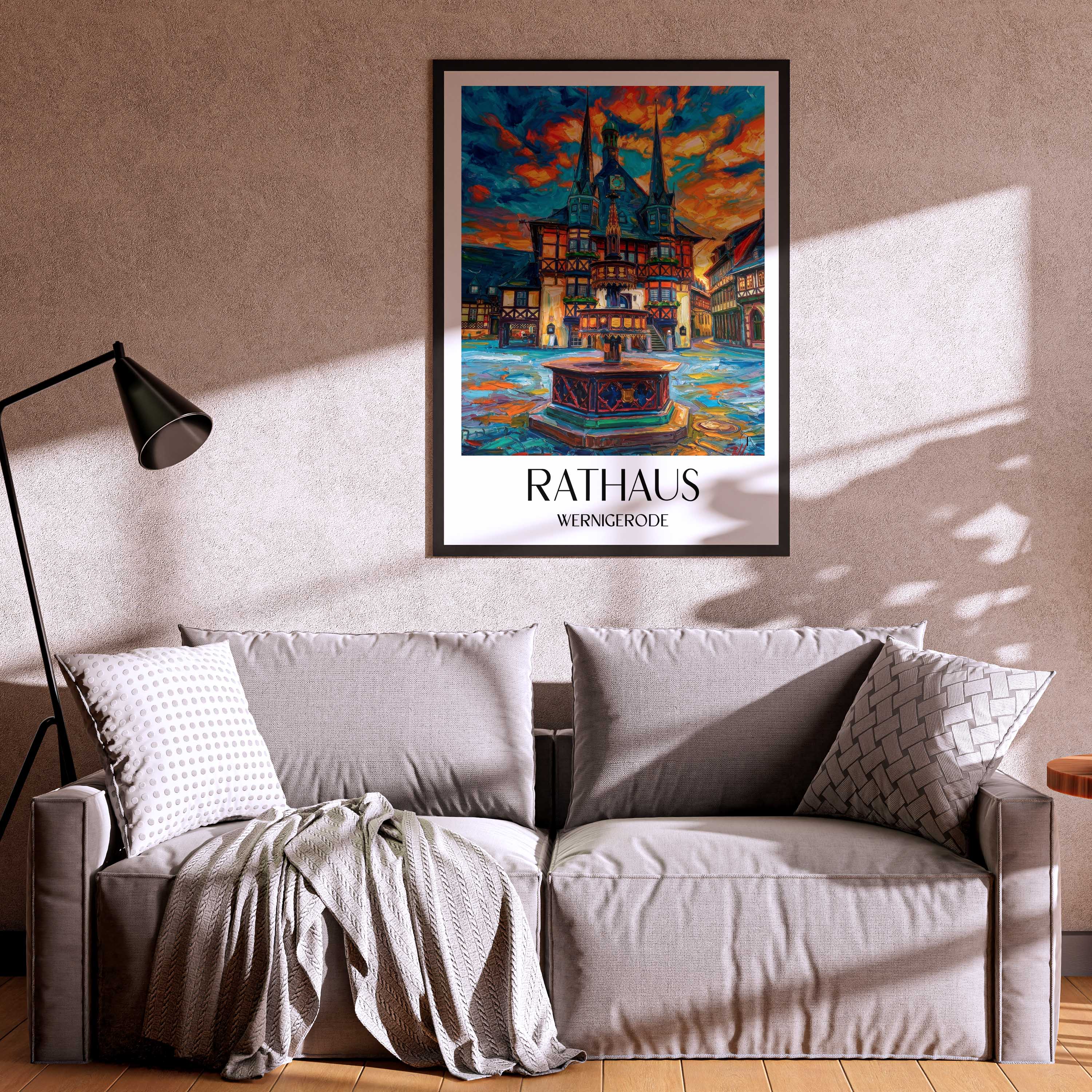 rathaus-wernigerode-deutschland-poster-oil-painting-oelgemaelde