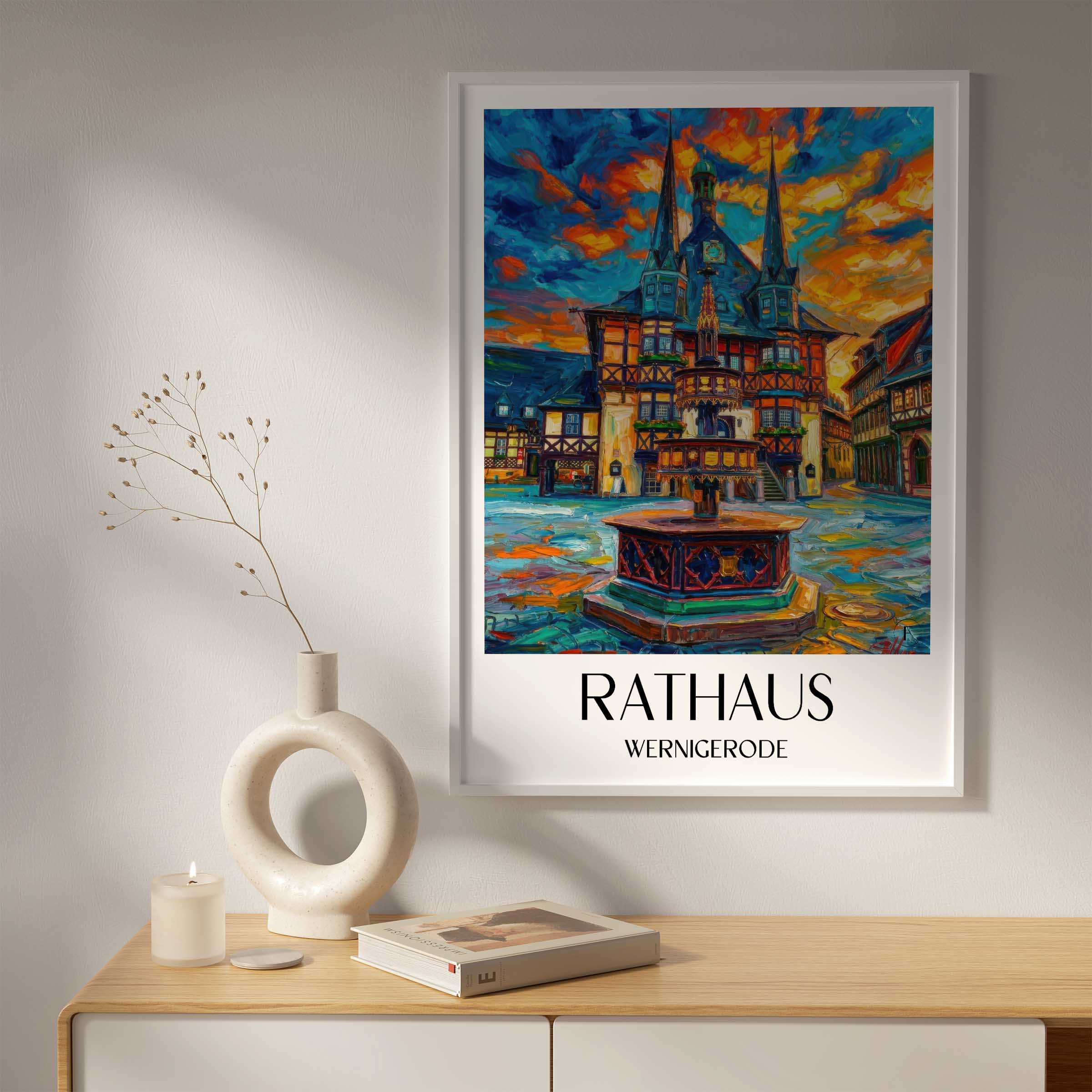 rathaus-wernigerode-deutschland-poster-oil-painting-oelgemaelde