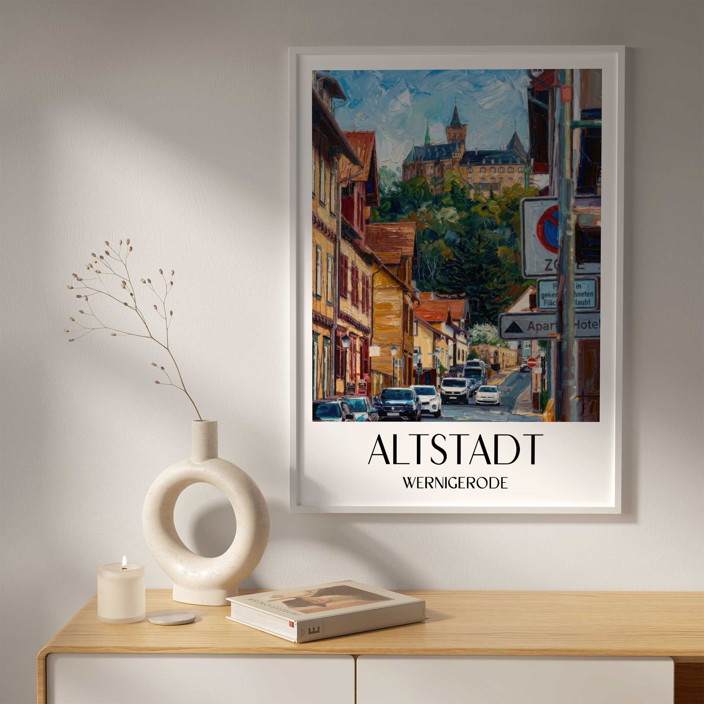 altstadt-wernigerode-deutschland-poster-oil-painting-oelgemaelde